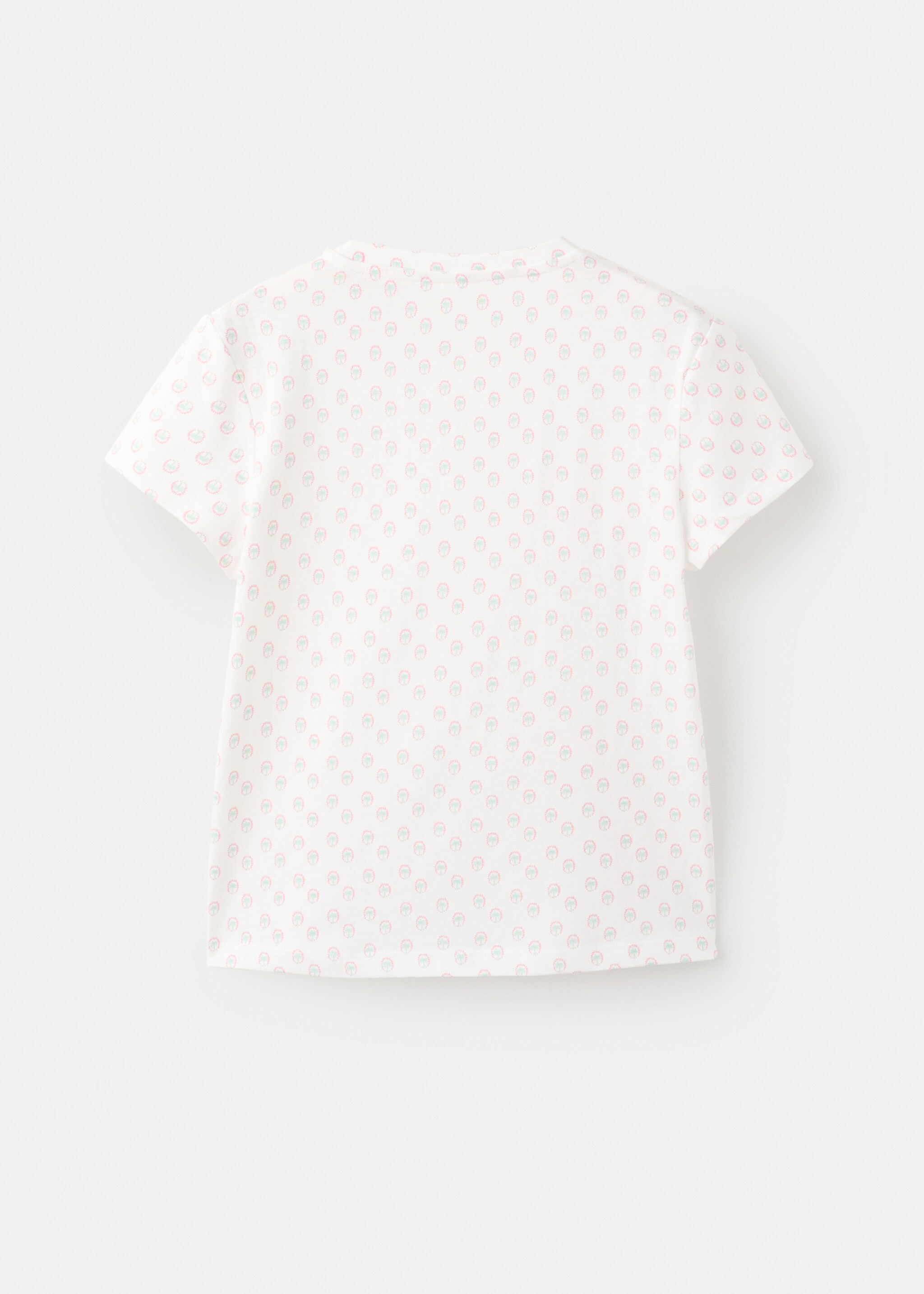 刺绣印花T恤 - null, 灰白. Ref: 27031510-00.