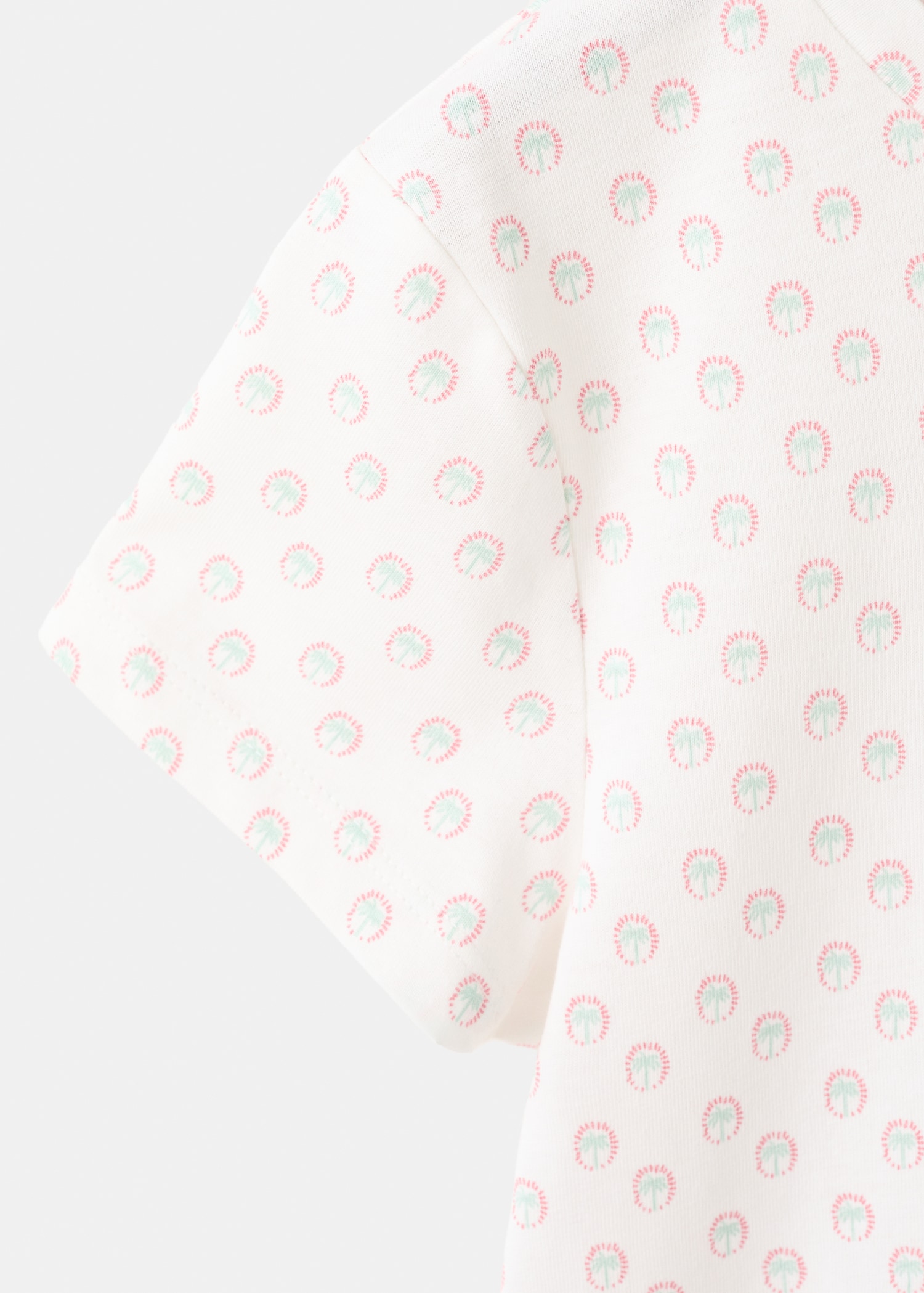 刺绣印花T恤 - null