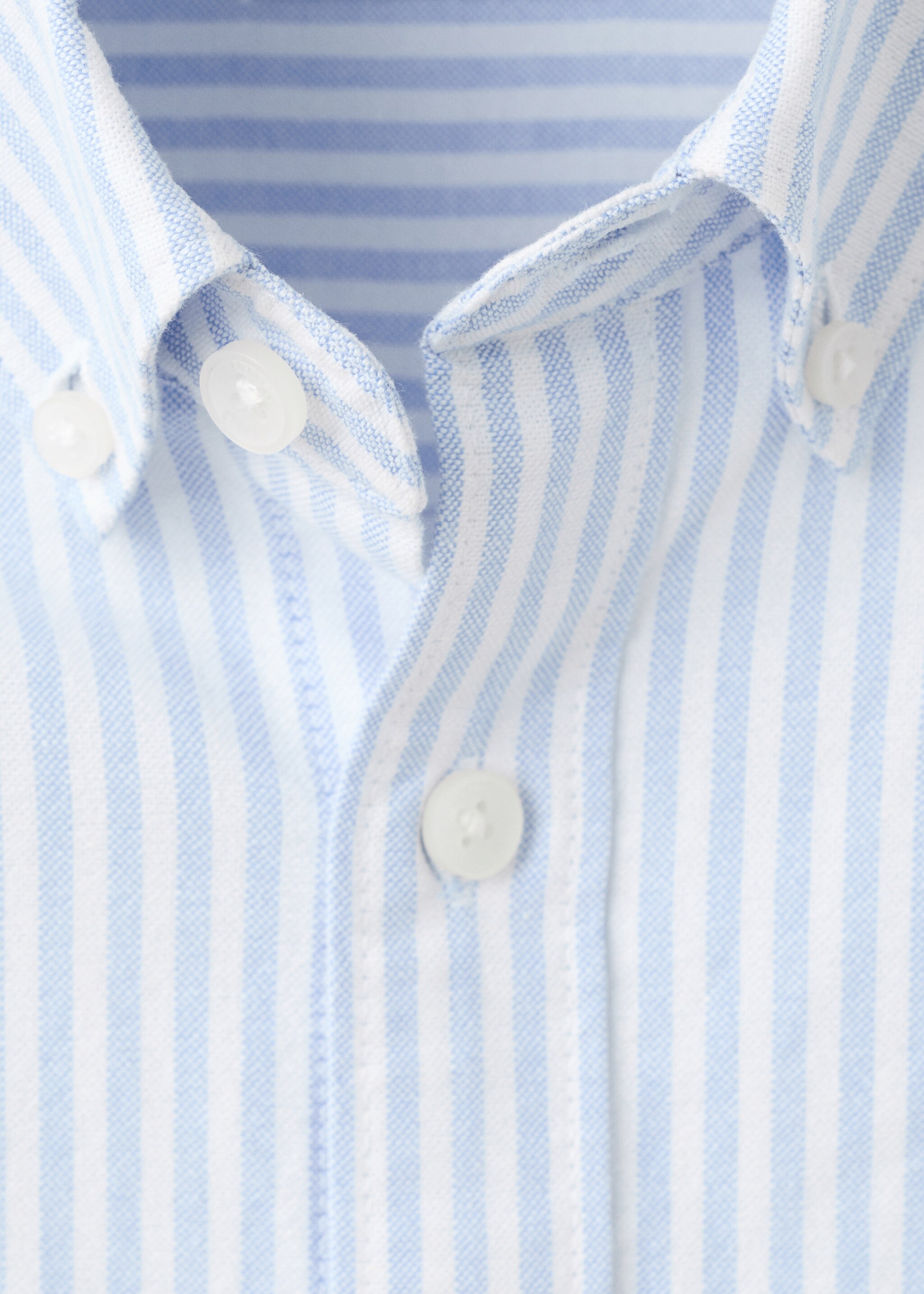 Shirt oxfords - Details of the article 8, Sky Blue. Ref: 27031512-00.