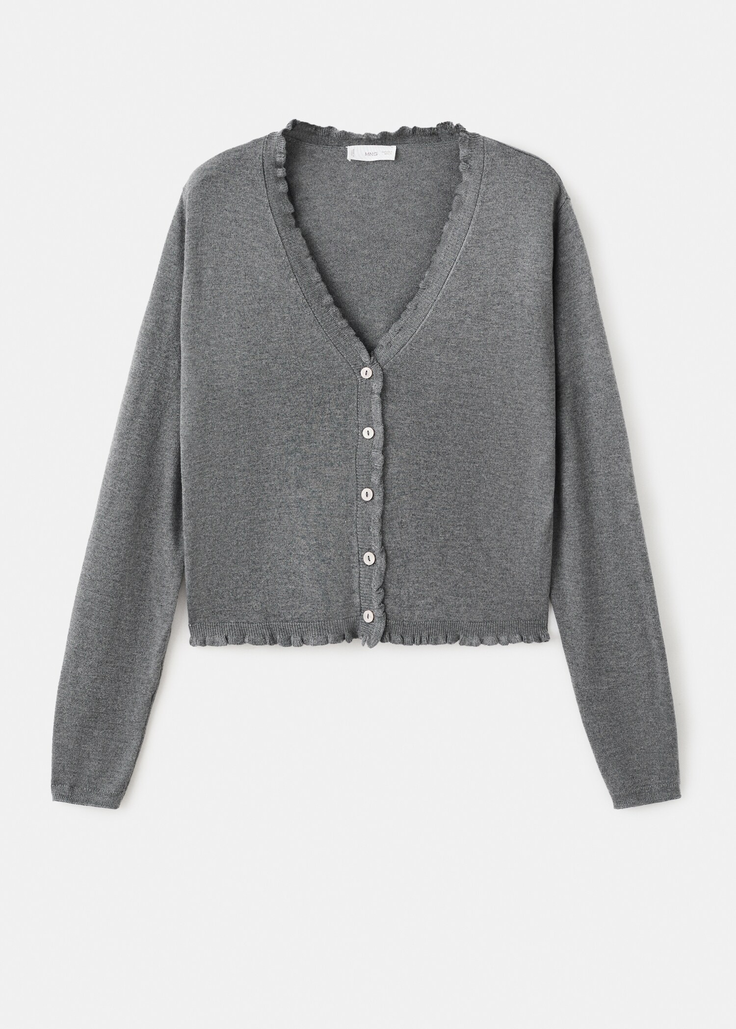 Cardigan maille volants - Article sans modèle