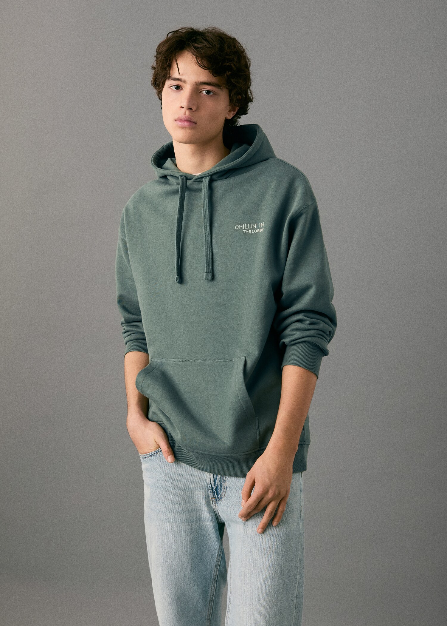 Printed hoodie - Medium plane