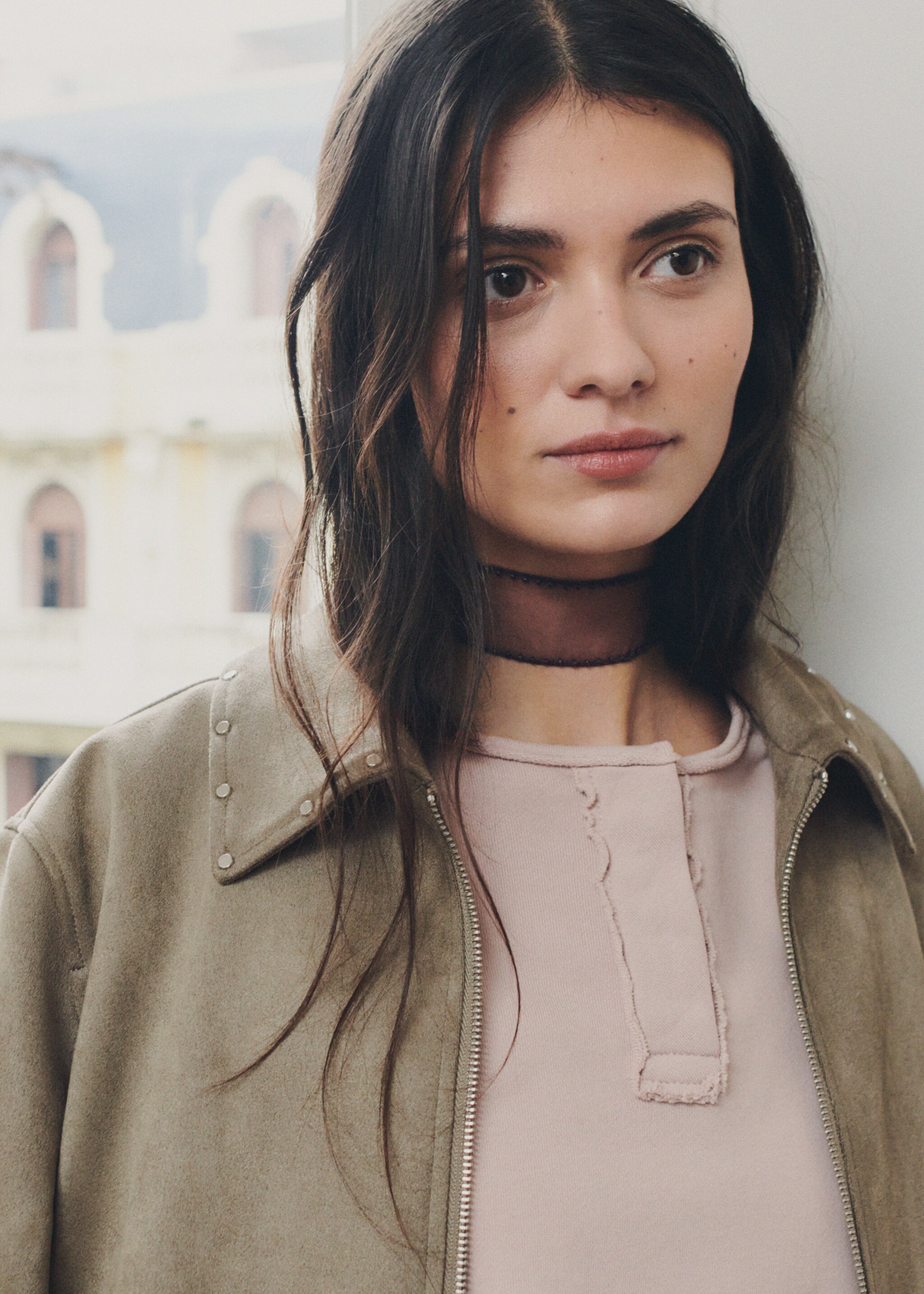 심리스 밑단 스웨트셔츠 - 상품 내역: 5, 핑크. Ref: 27031517-00.