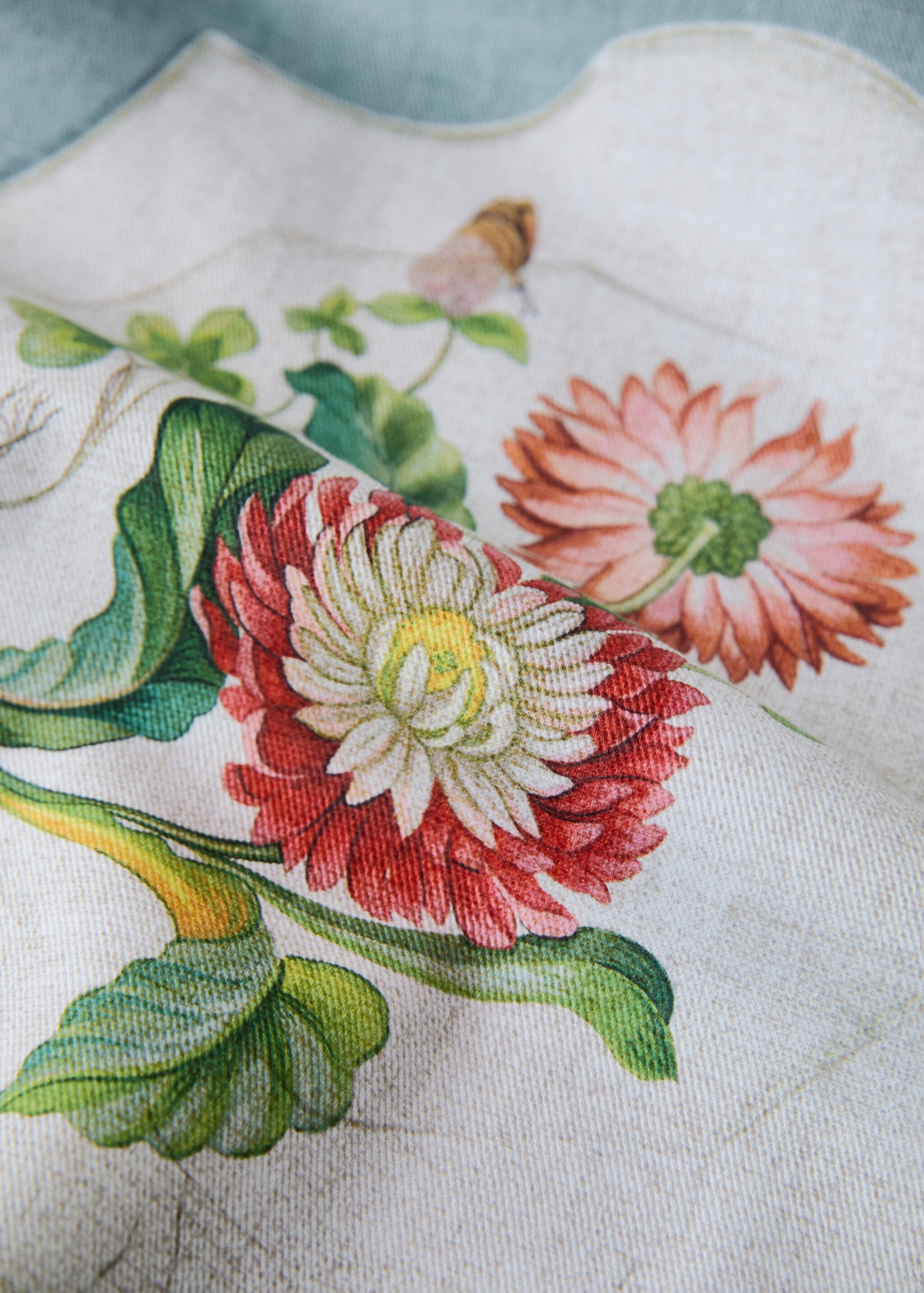 Bomullsduk vintageporslin 8 till 10 personer - Detaljer om artikeln 2, Bläckblå. Ref: 27031518-00.