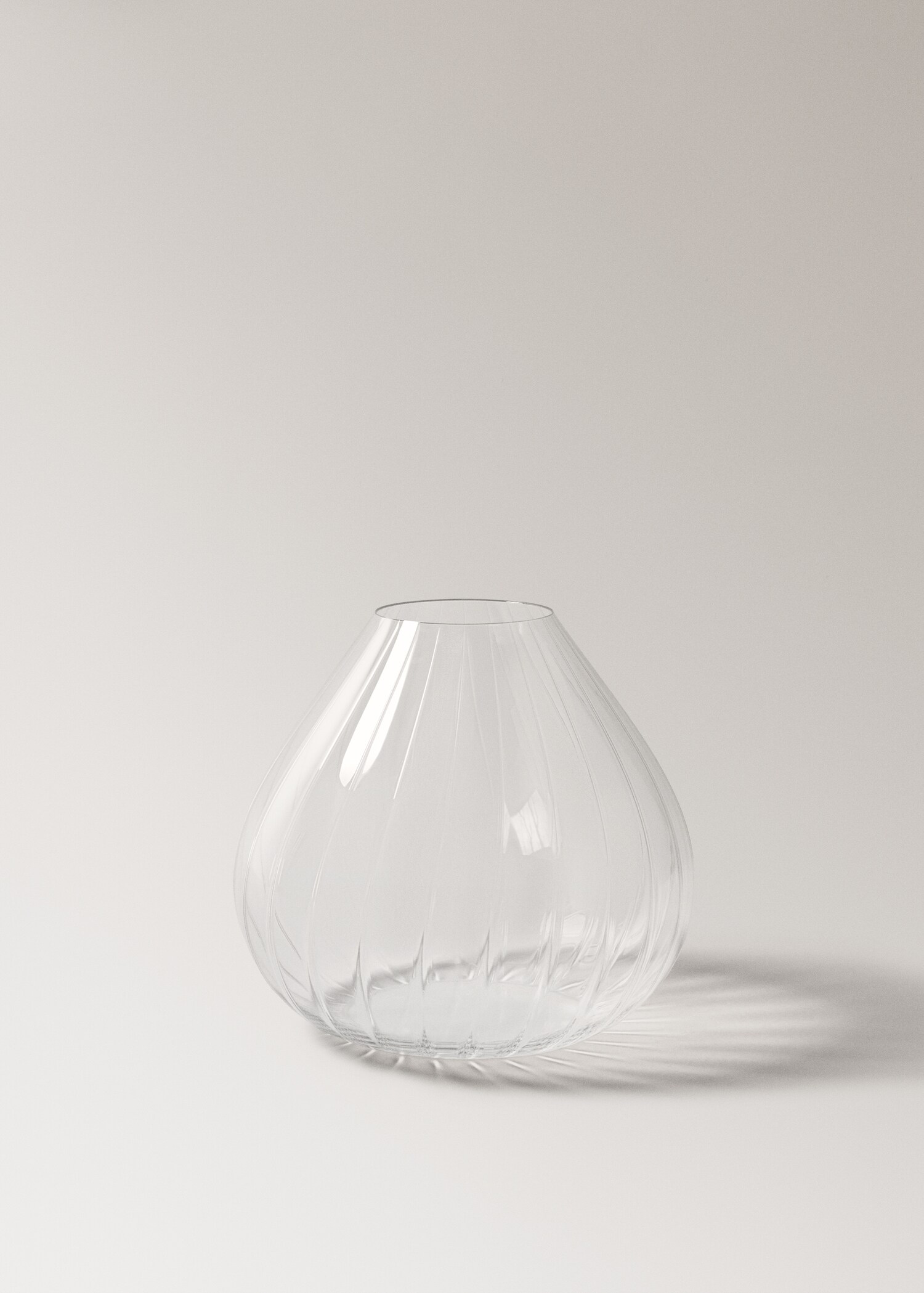 Låg vas i kristallin - Artikel utan modell