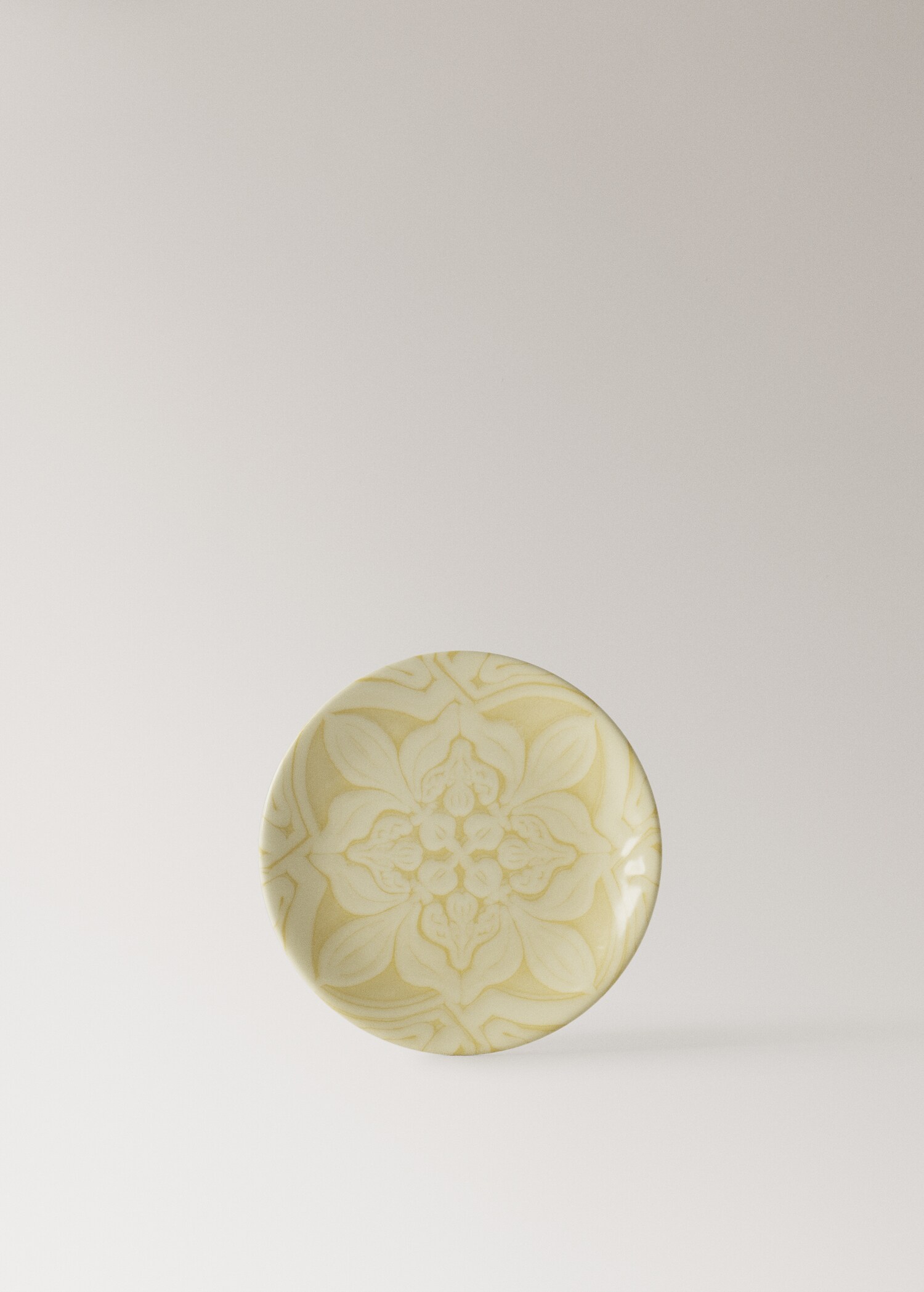 Assiette pain grès fleur - Article sans modèle