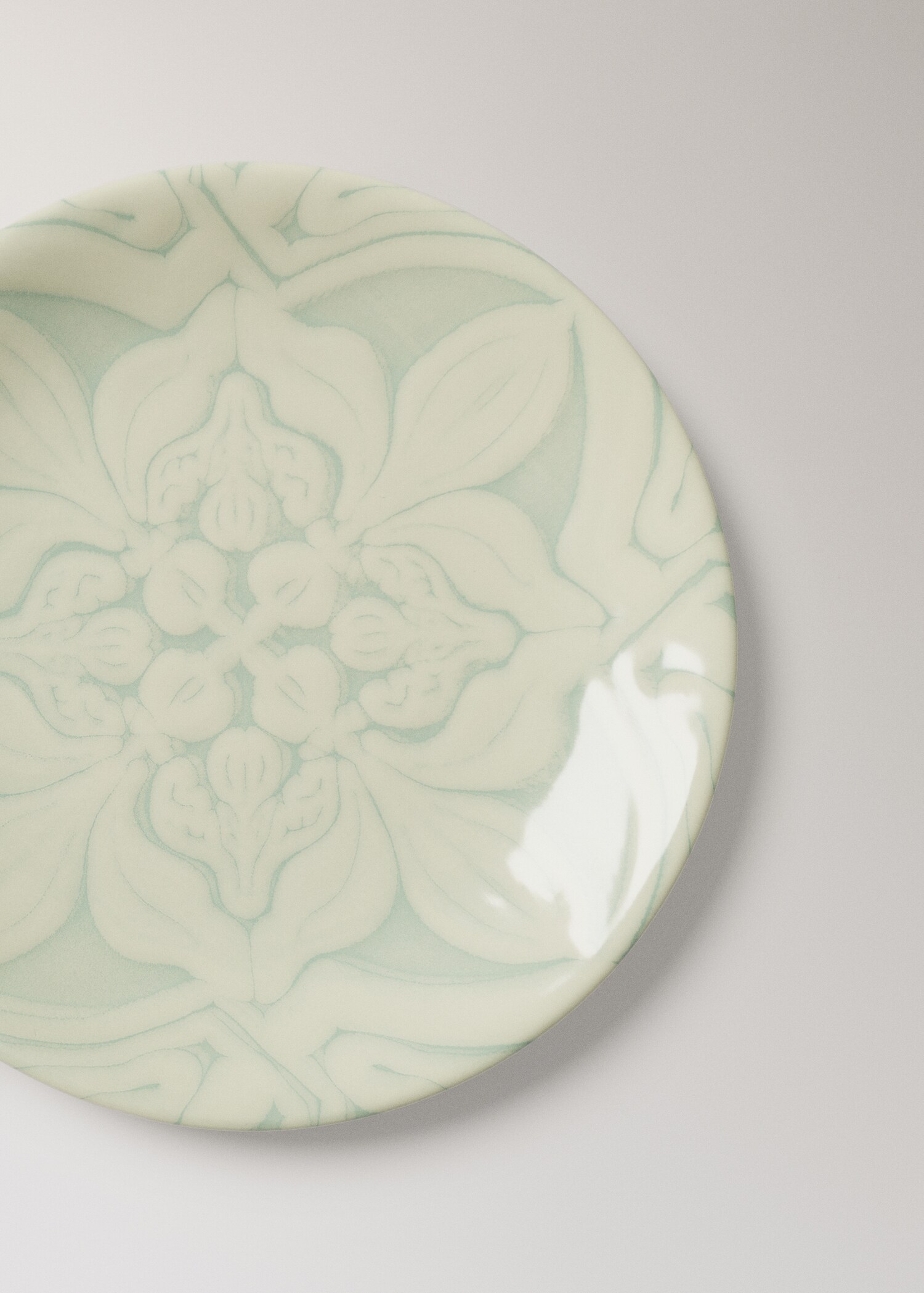 Assiette pain grès fleur - Détail de l'article 1