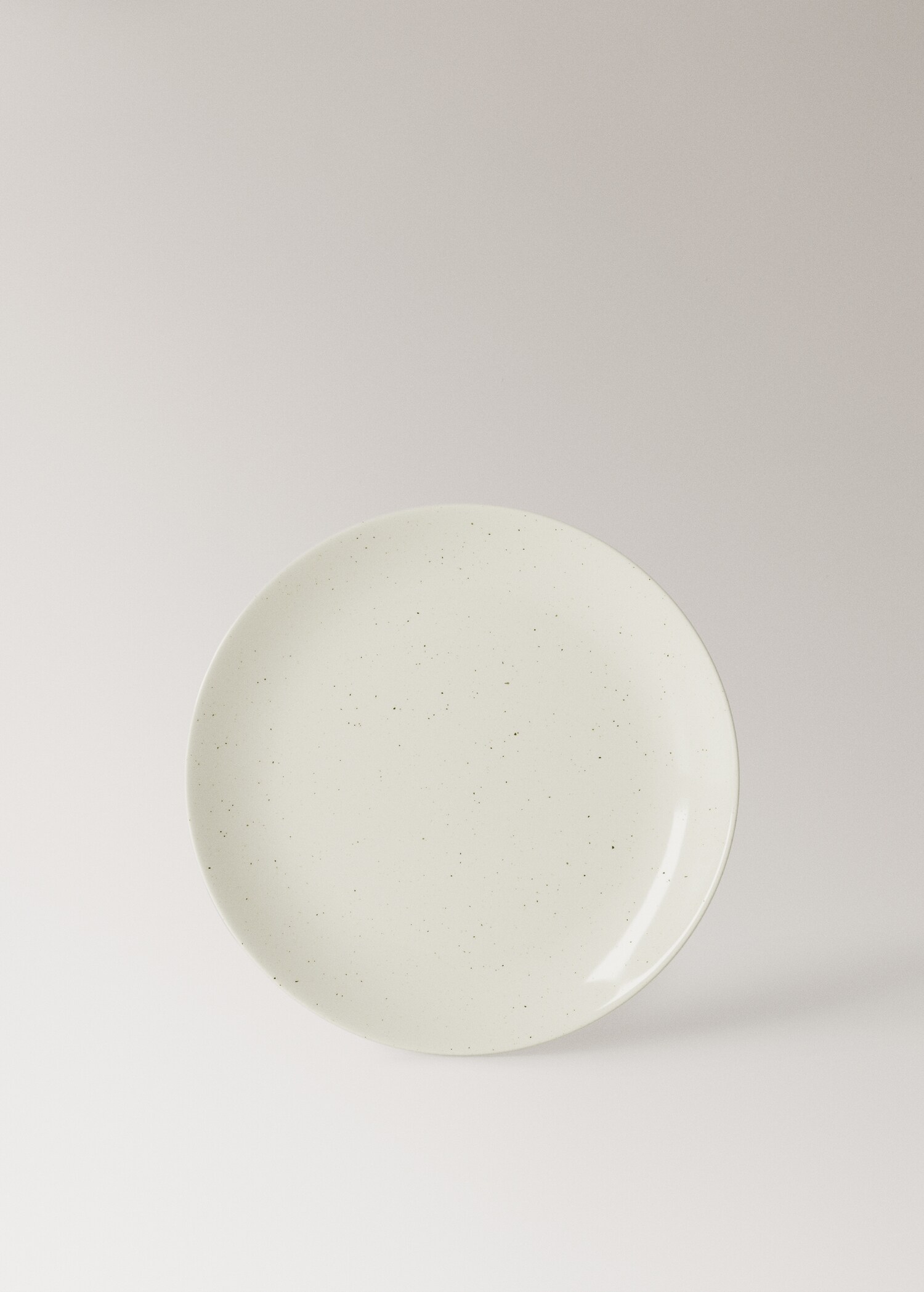 Stoneware dinner plate with spots - Article without model
