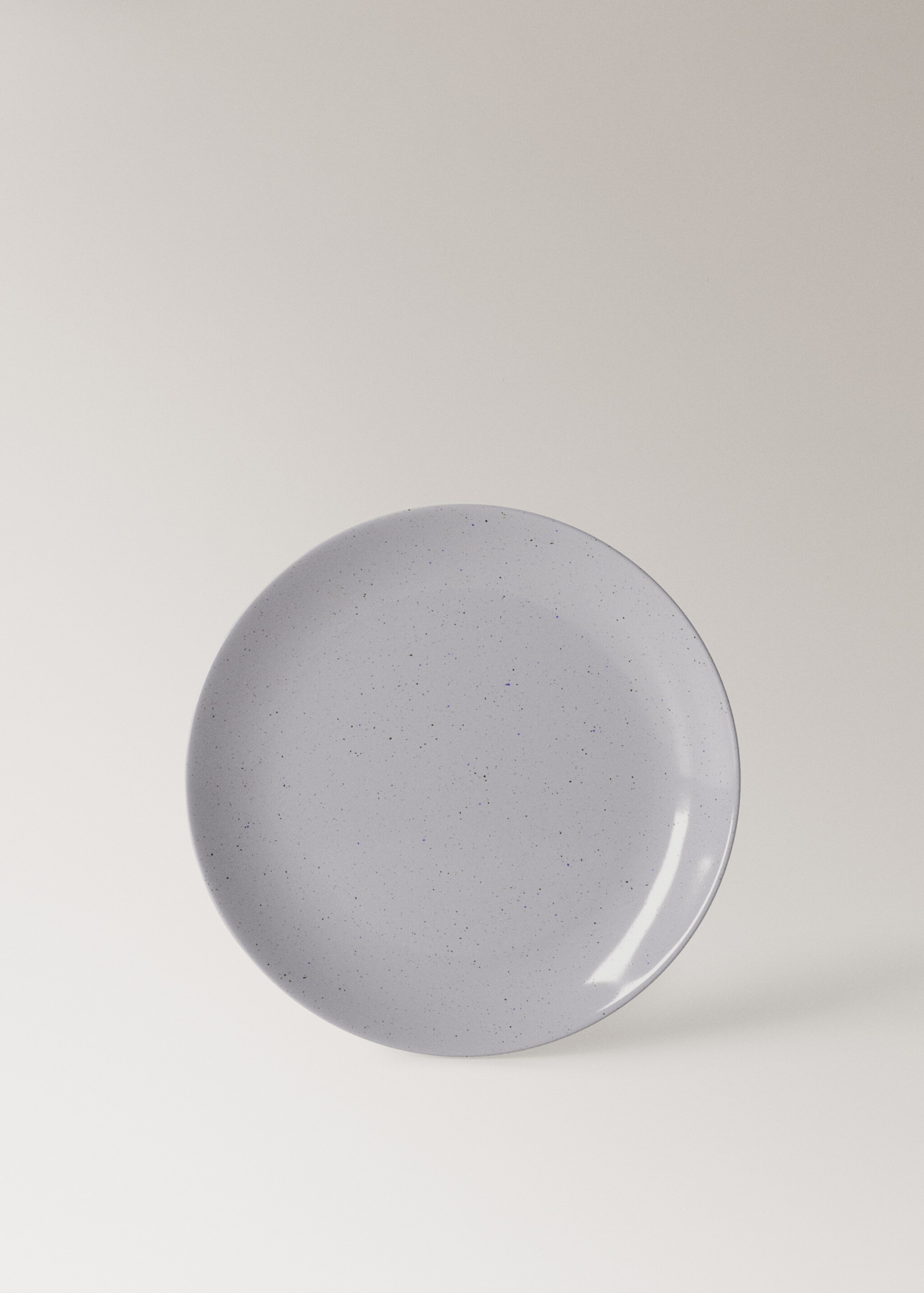 Talíř z kameniny s puntíky - Zboží bez modelu, Modrá. Ref: 27031526-00.