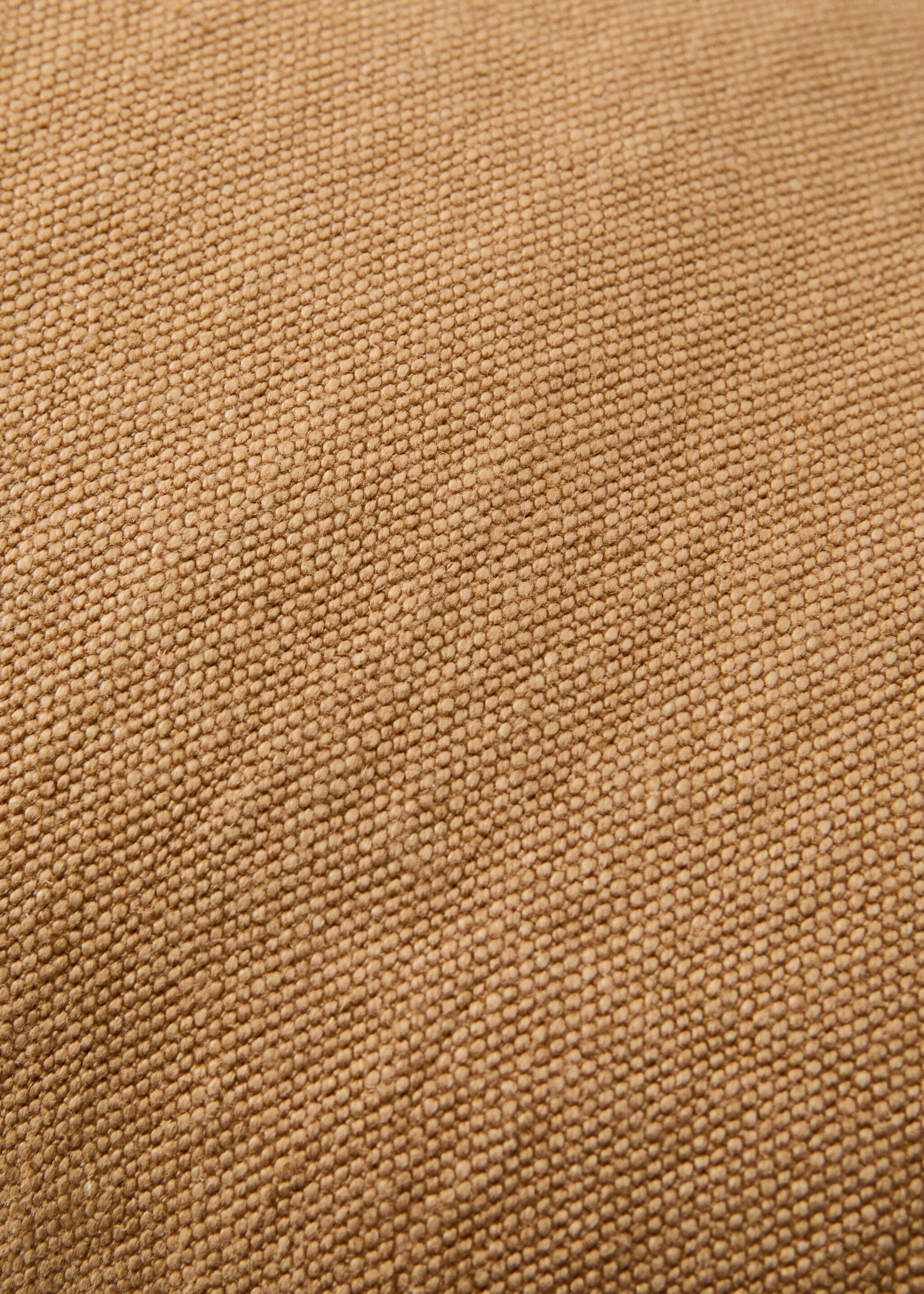 100% heavy linen cushion cover with overlock 40x60 cm - Details of the article 3, Yellow. Ref: 27031527-00.