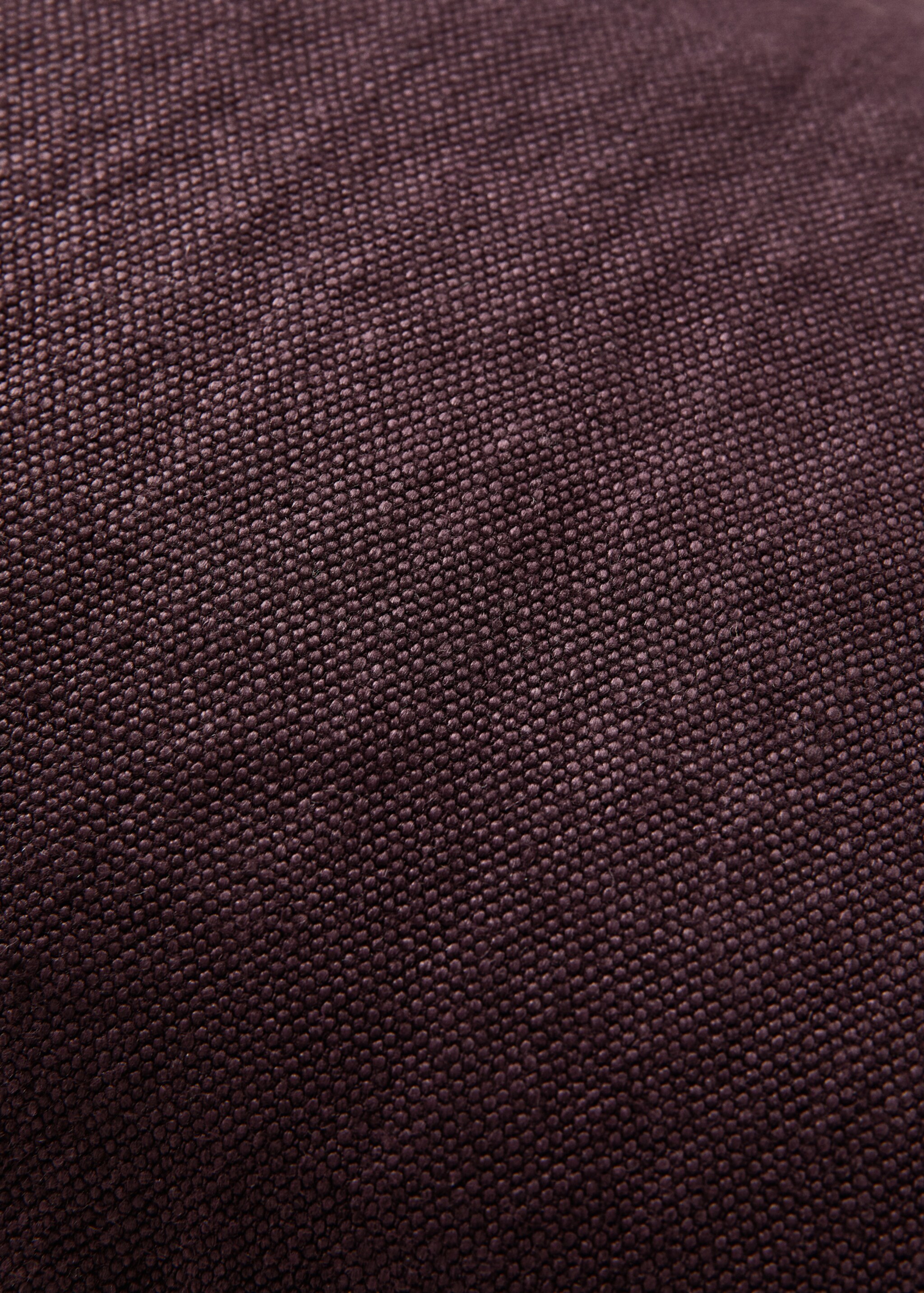 100% heavy linen cushion cover with overlock 40x60 cm - Details of the article 3, Purple. Ref: 27031527-00.