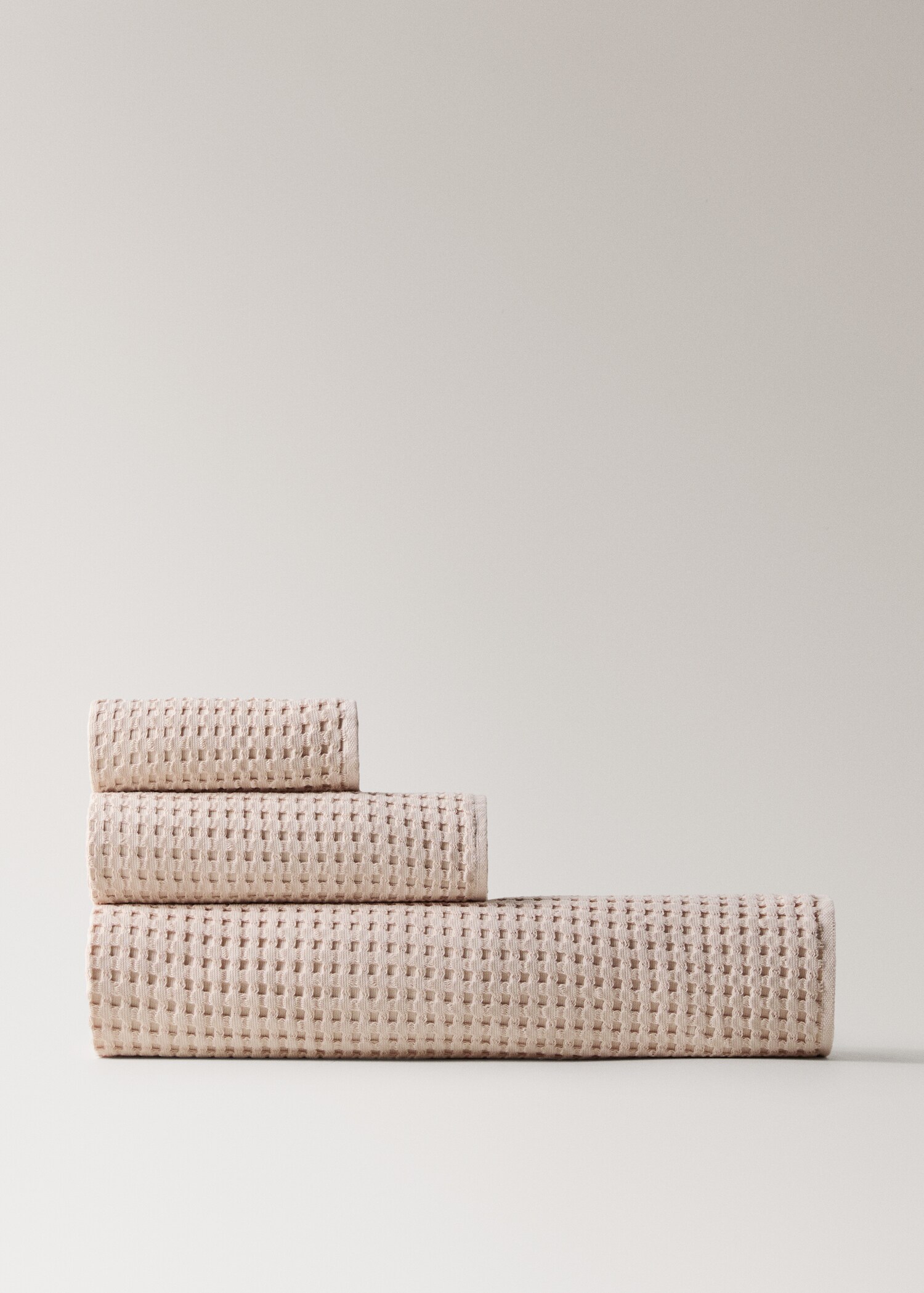 Cotton waffle washbasin towel - Details of the article 3