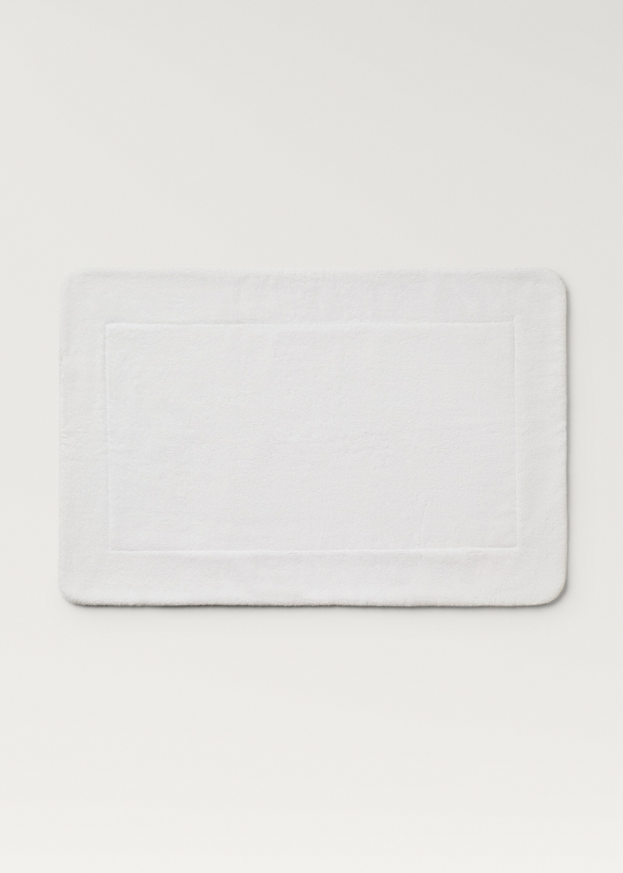 Εξαιρετικά απαλό βαμβακερό χαλάκι μπάνιου - Προϊόν χωρίς μοντέλο, Λευκό. Ref: 27031533-00.