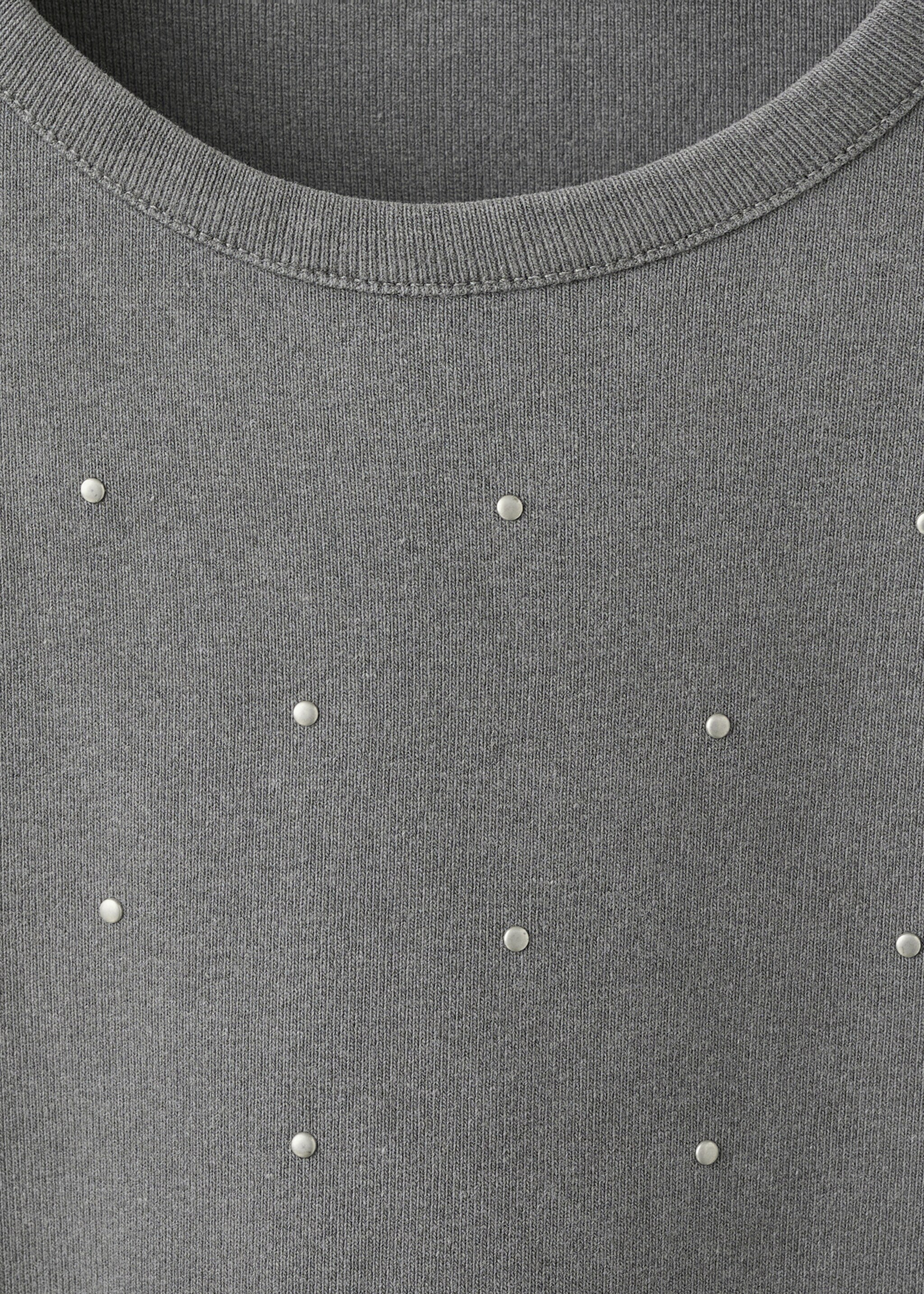 T-shirt stud - Details of the article 8, Charcoal. Ref: 27031537-00.