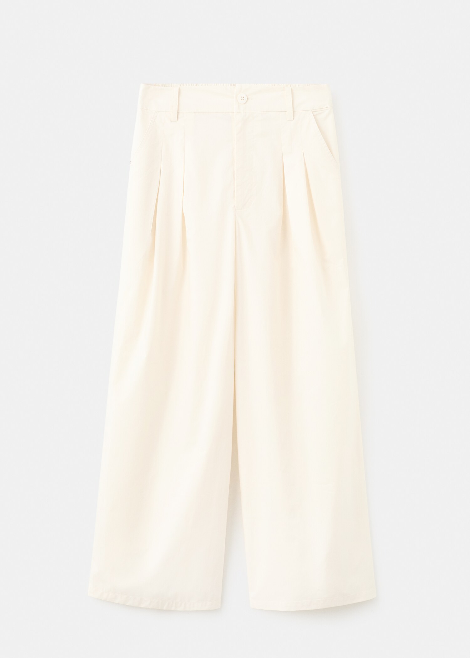 Pantalon large crop à pinces - Article sans modèle