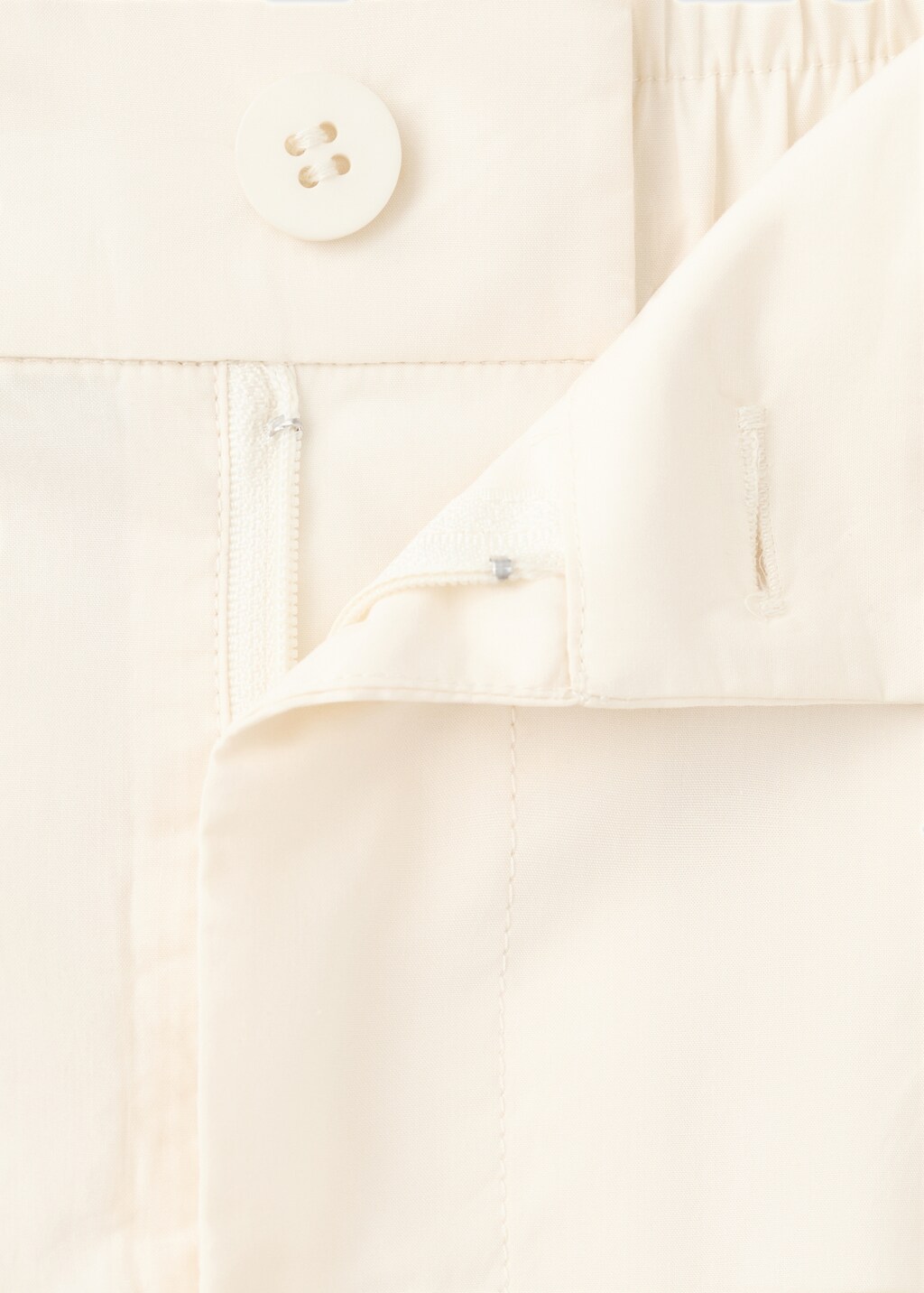 Mango Wide-leg cropped pleated trousers