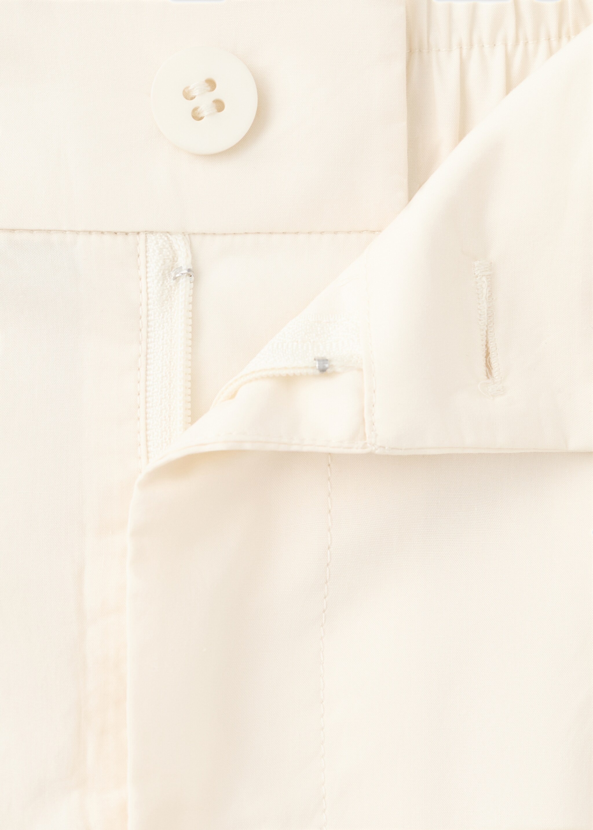 Pantalon large crop à pinces - Détail de l'article 8, Jaune pastel. Ref: 27032538-00.