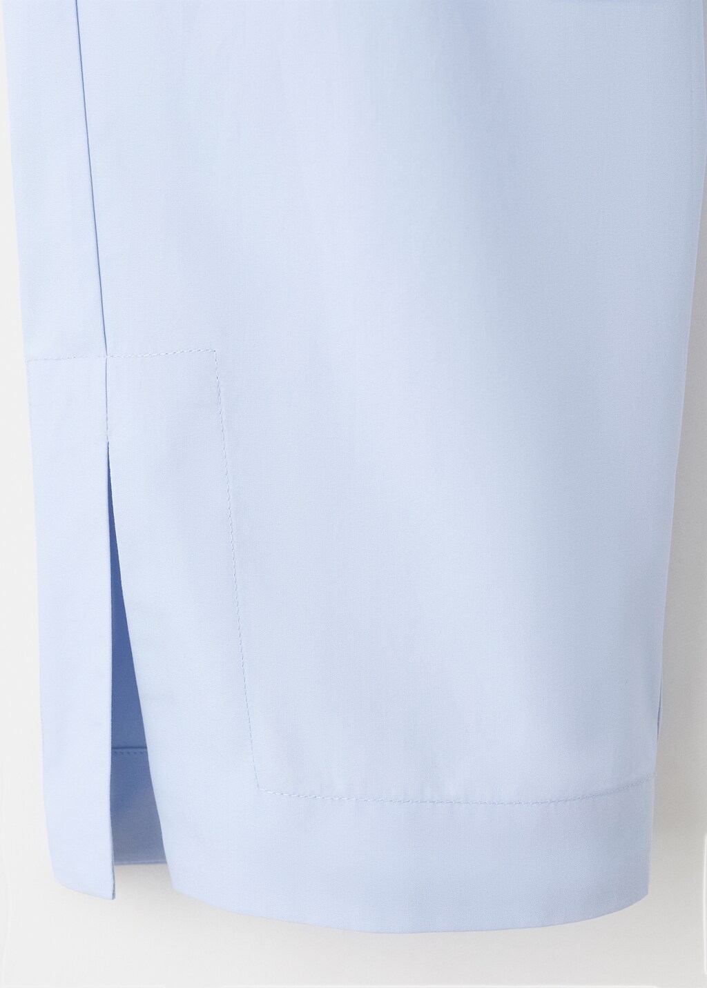 Cropped shirt with pocket - image 5
