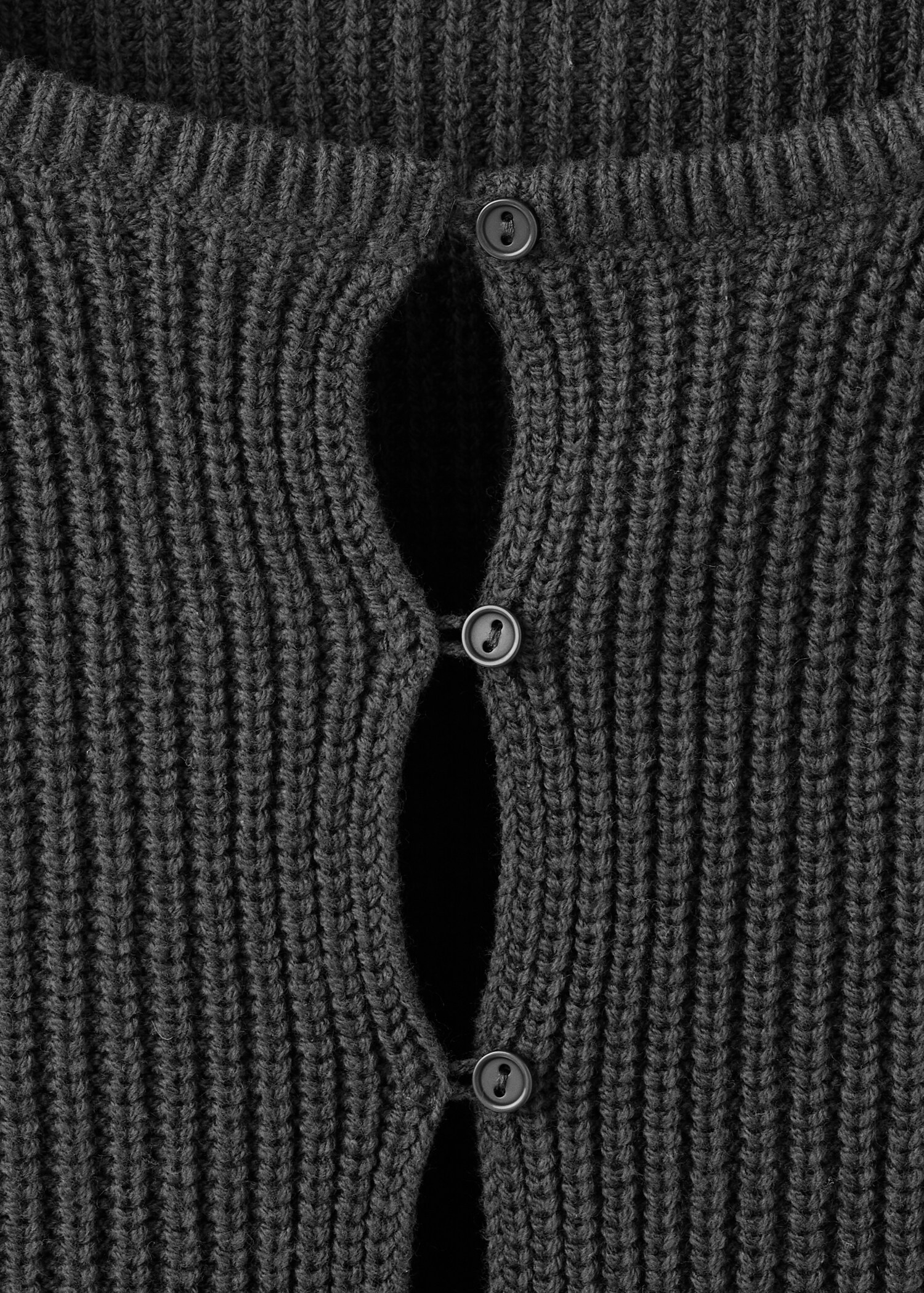 Knitted button cardigan - Details of the article 8