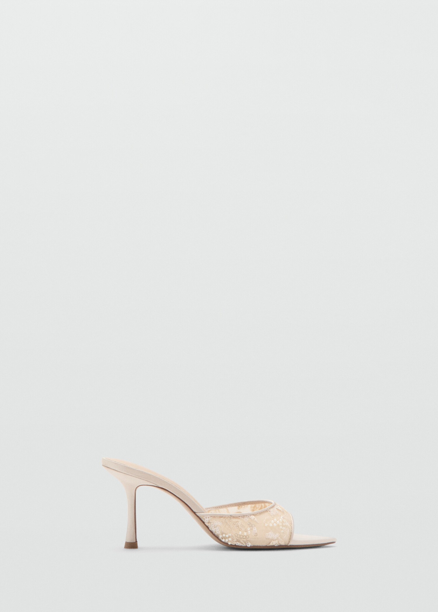 Lace heeled sandals - Article without model