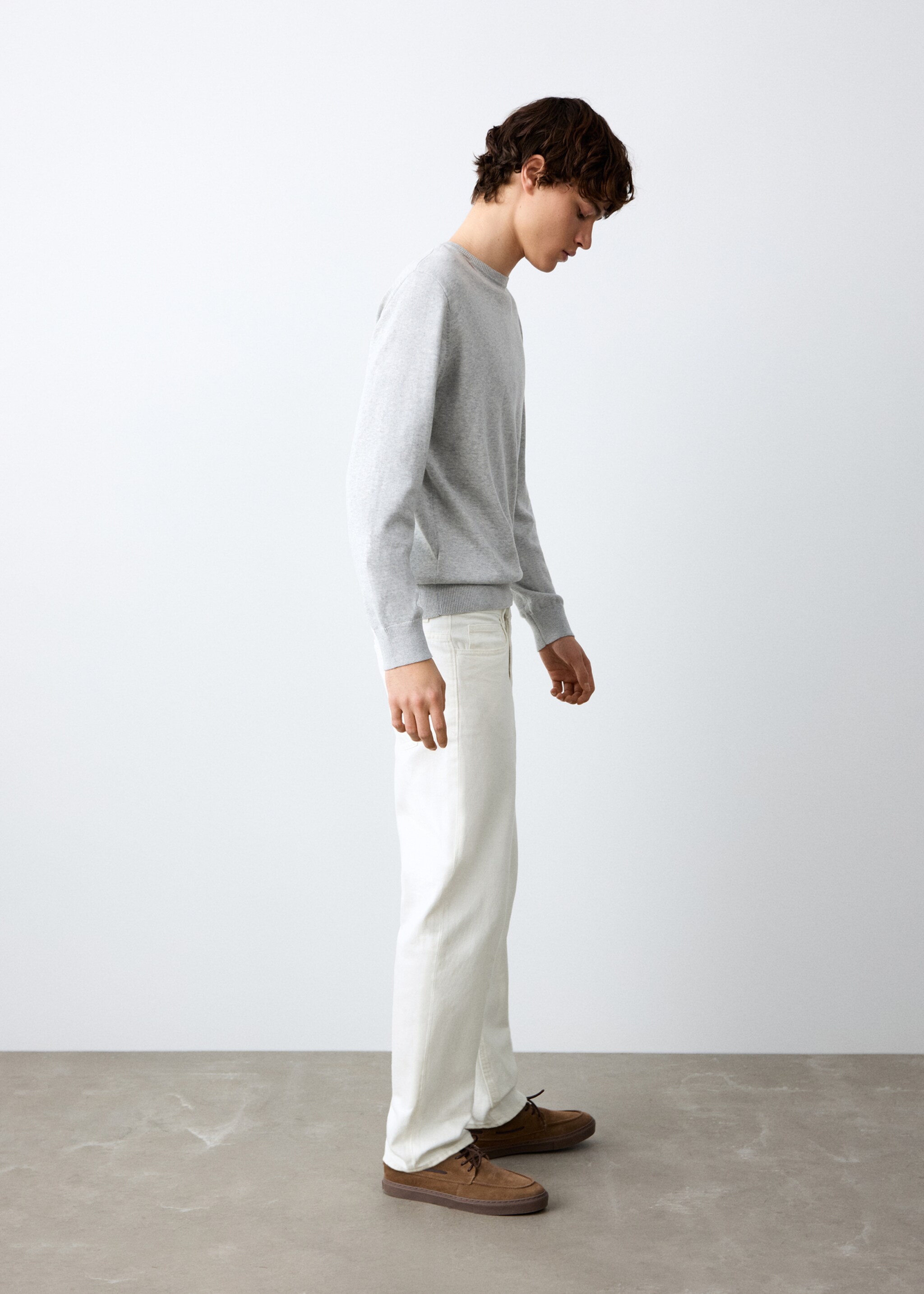 Jeans regular - Medium plane, White. Ref: 27032549-00.