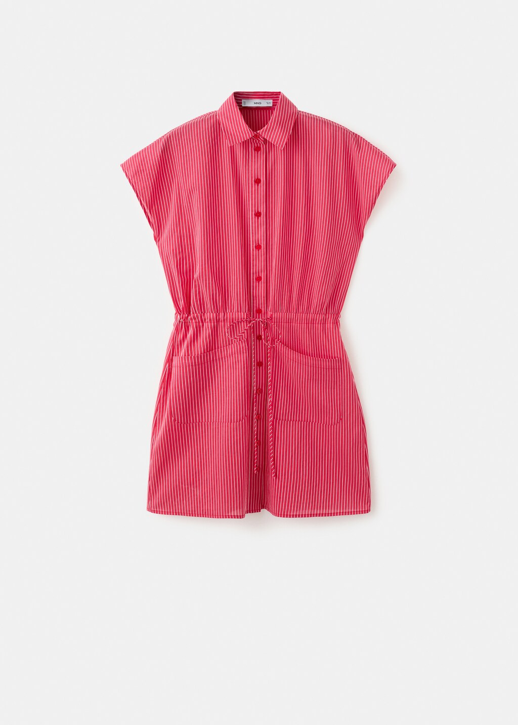 Striped shirt dress - image 4