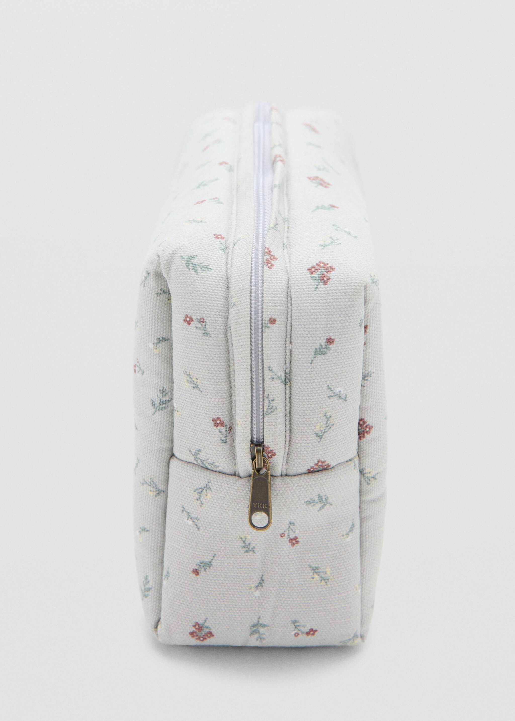 Косметичка з квітковим принтом - Детальніше про товар 1, Сірий. Ref: 27032552-00.