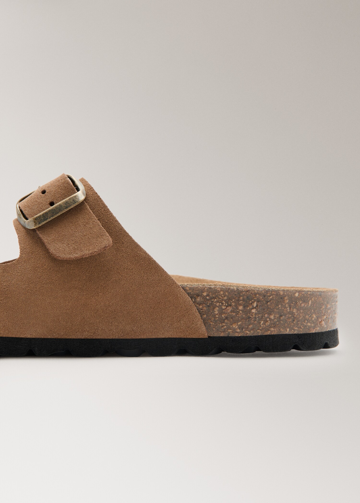 Double buckle leather sandals - Details of the article 1