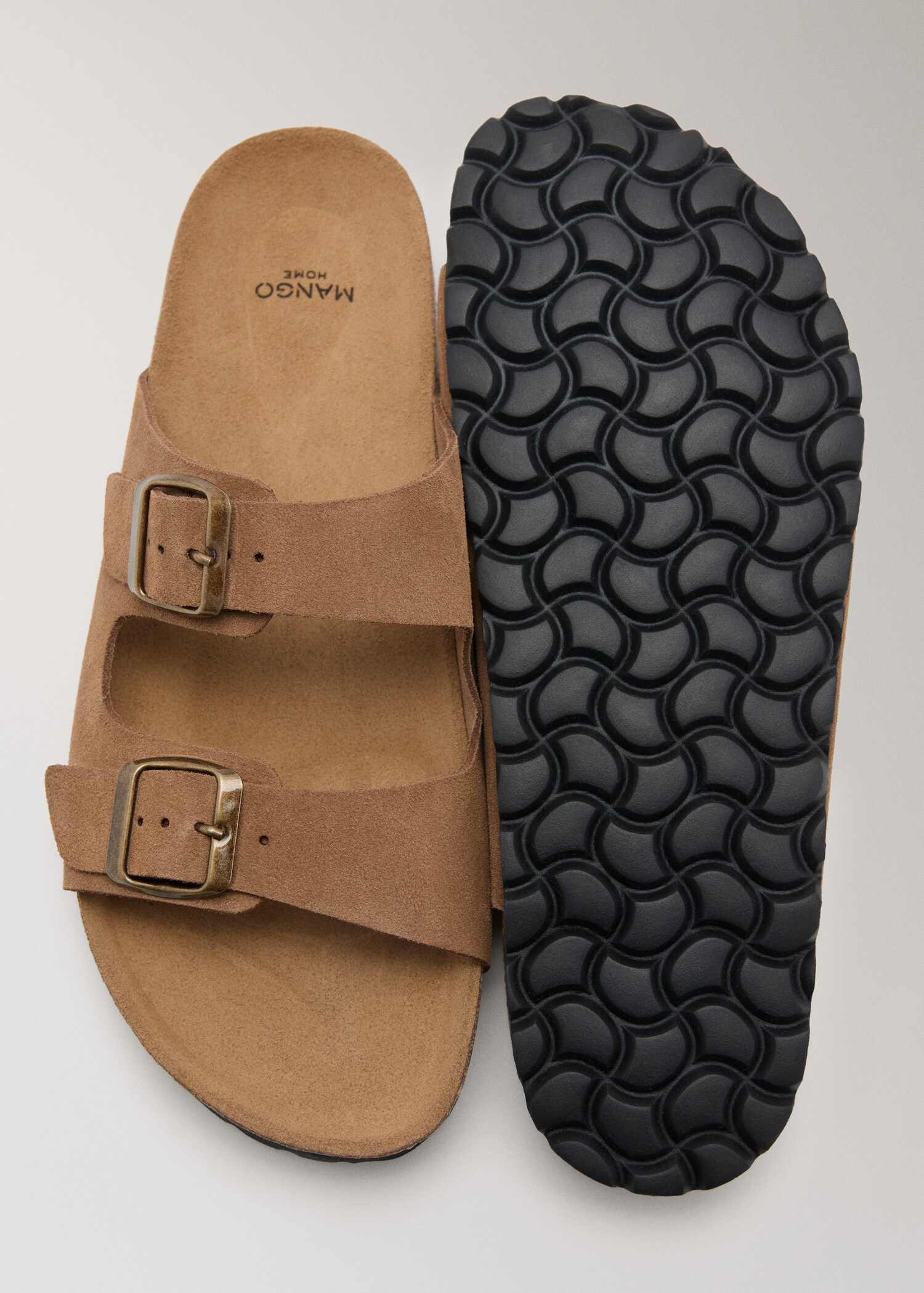 Double buckle leather sandals - Details of the article 3