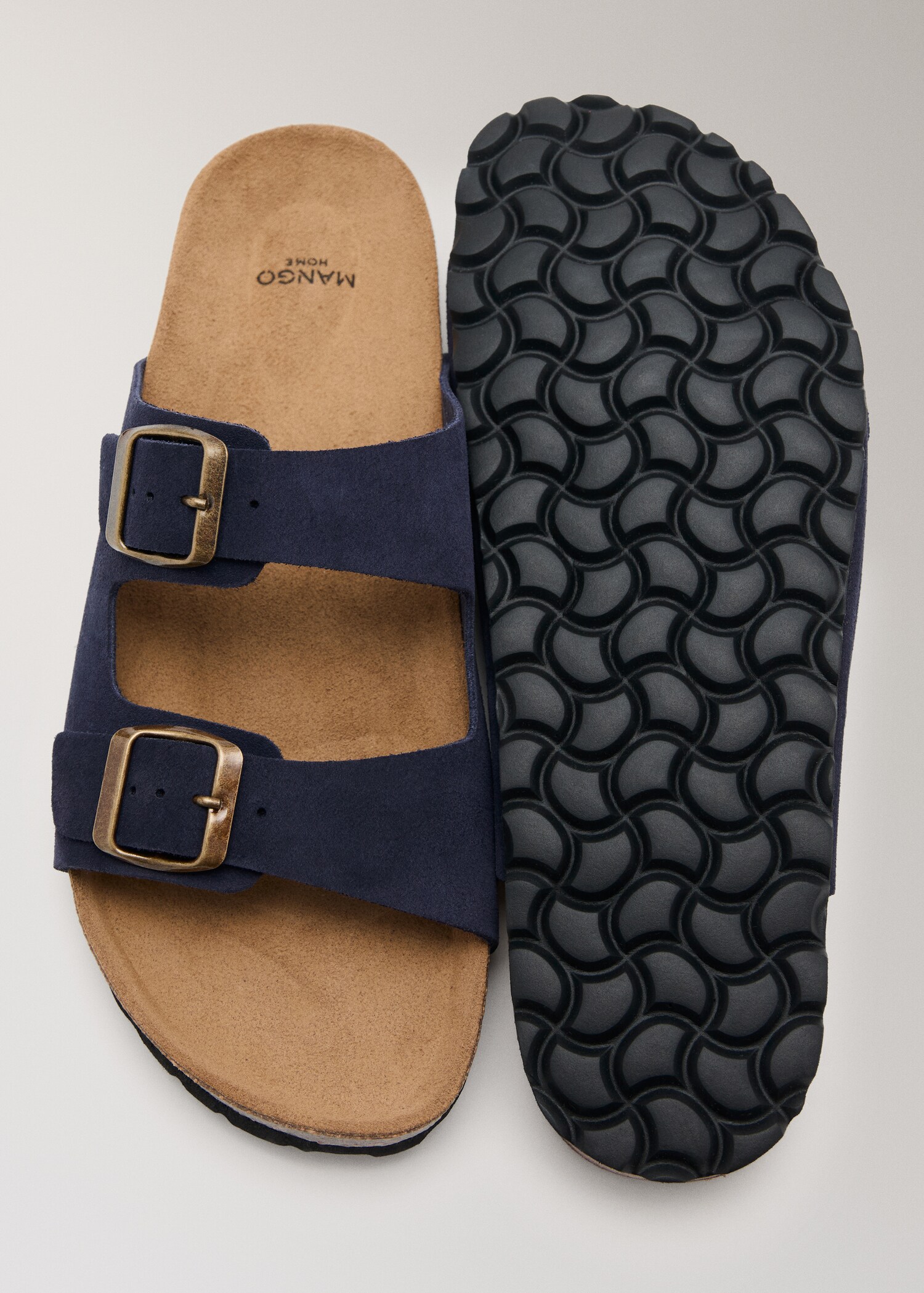 Double buckle leather sandals - Details of the article 3