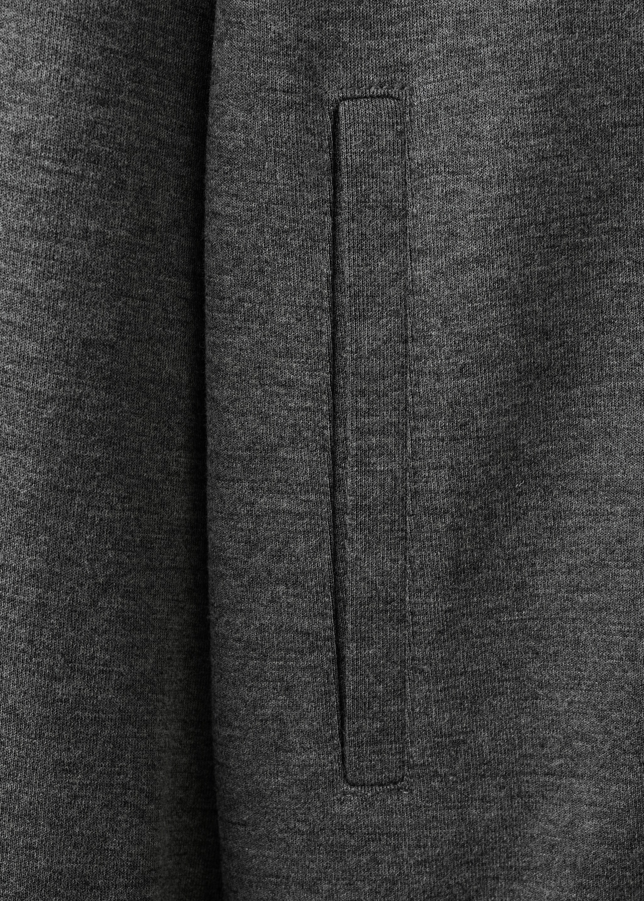 Sweat zip coupe normale - Détail de l'article 0, Gris chiné foncé. Ref: 27032888-00.
