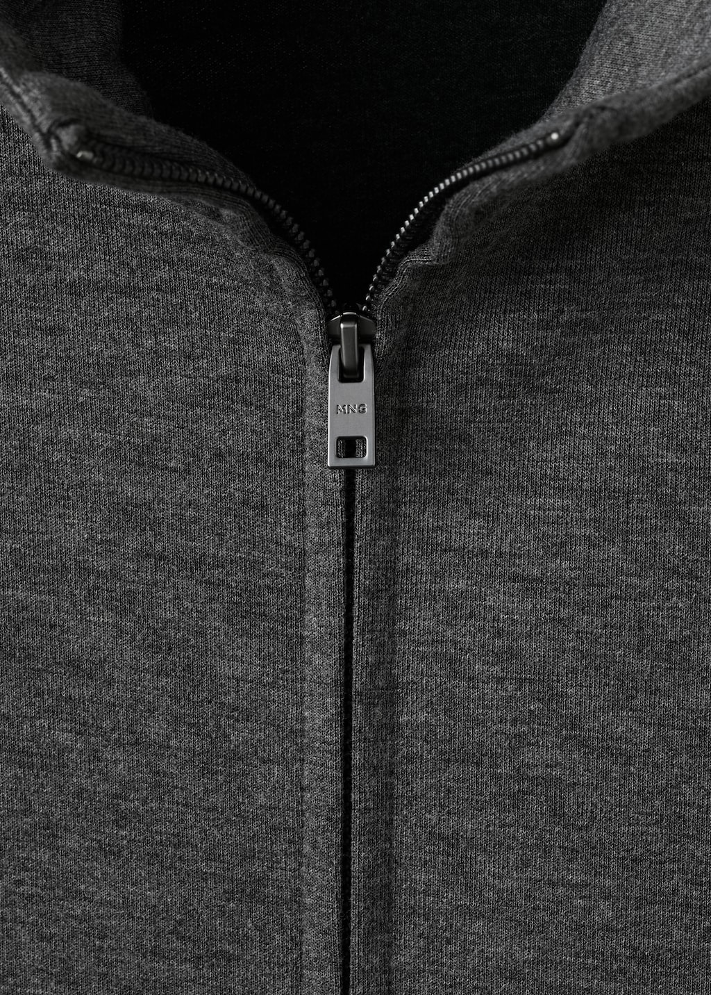 Regular-fit zip-up hoodie