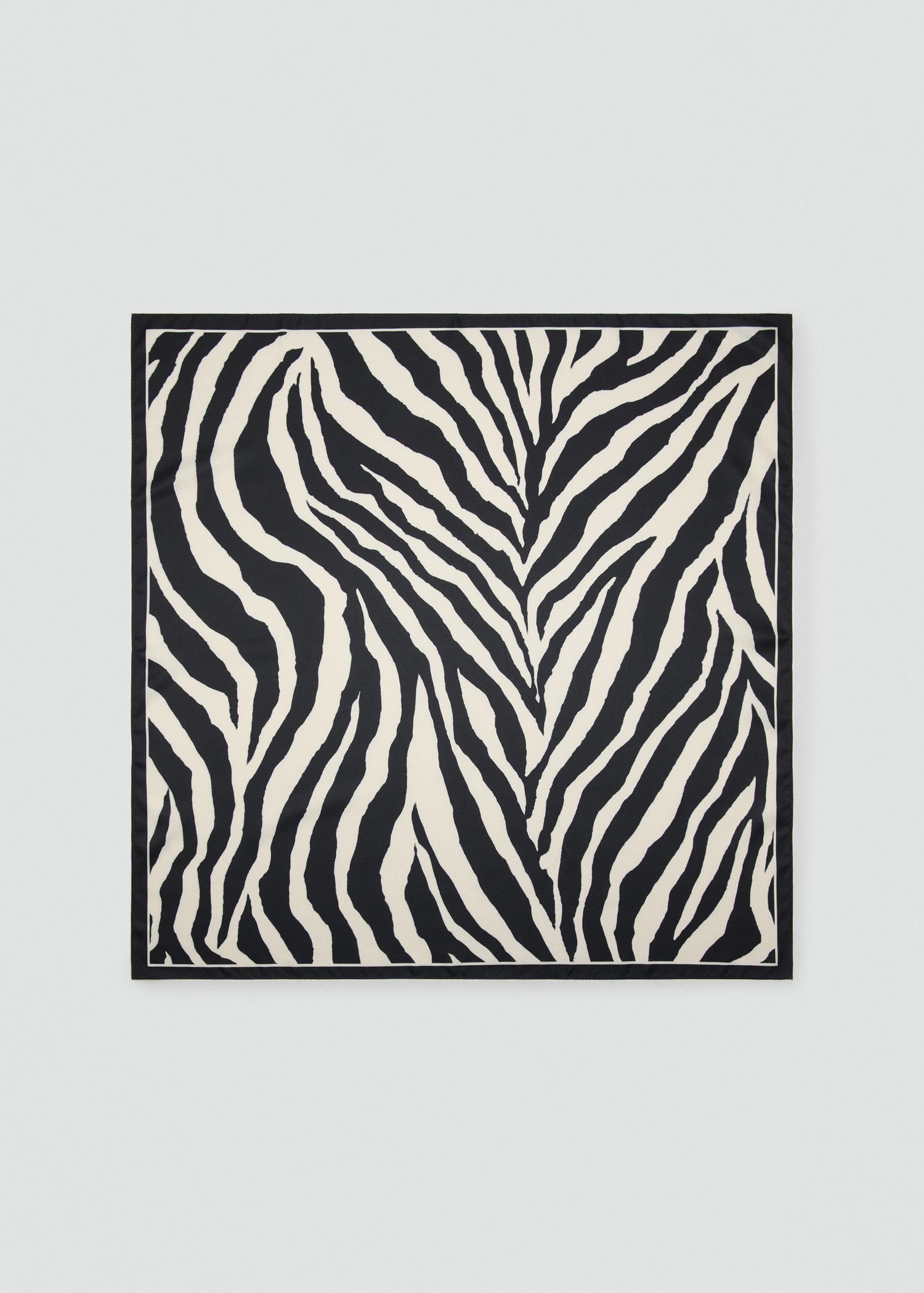 Zebra satin scarf - Article without model