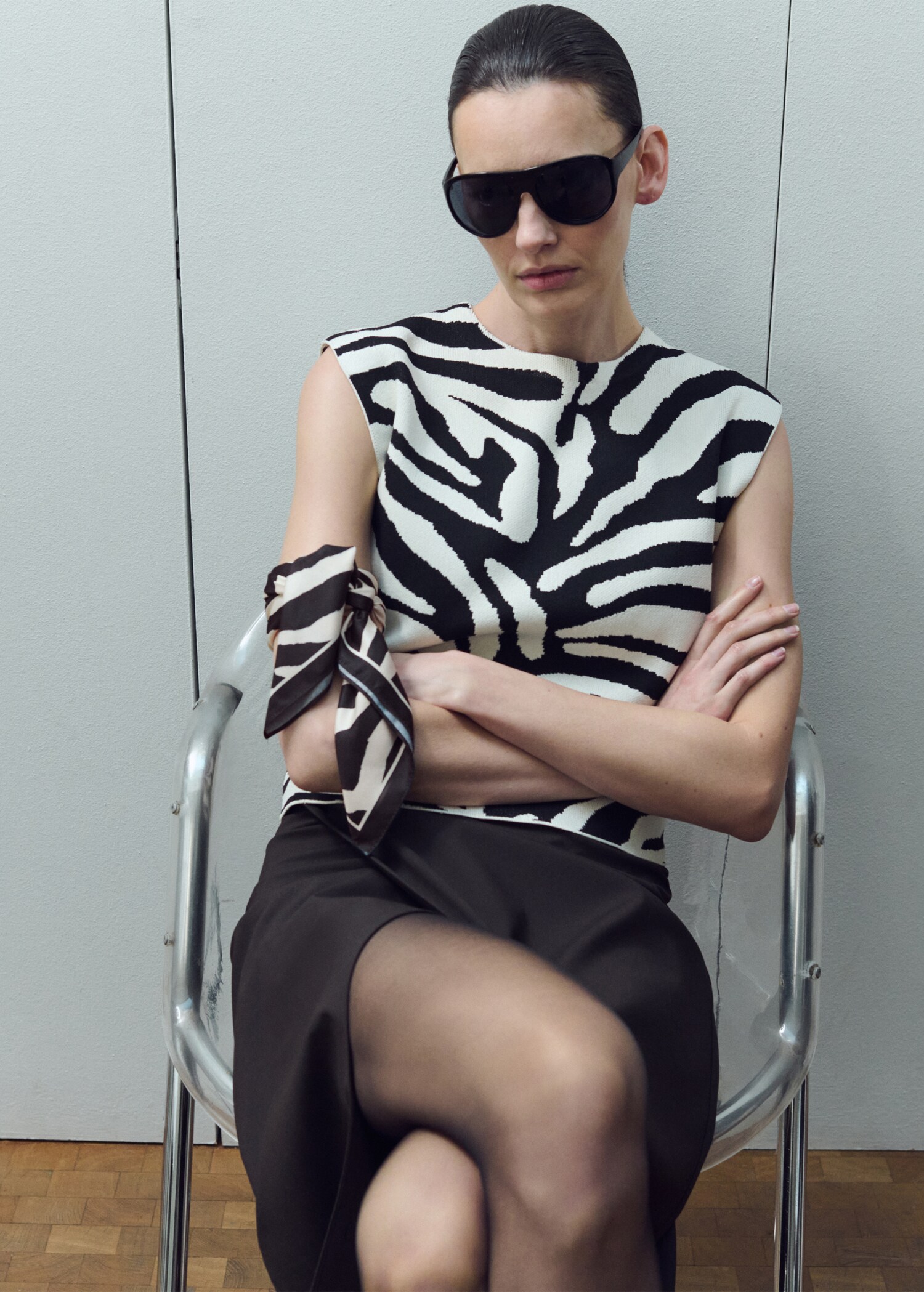 Pañuelo satinado cebra - Detalle del artículo 9