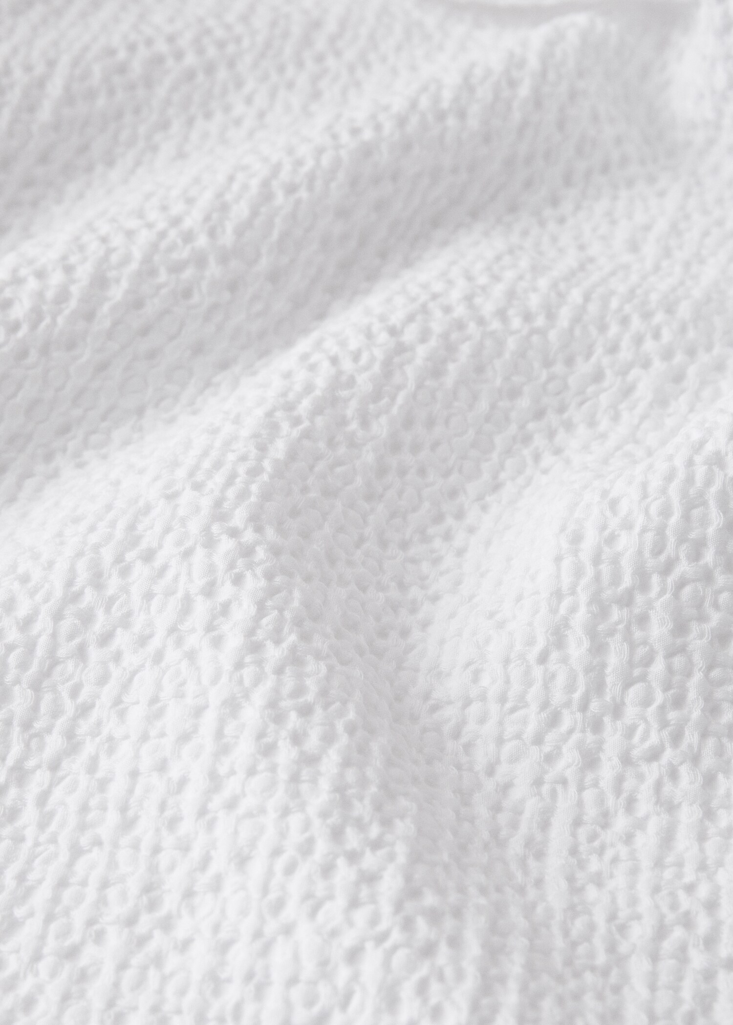 Percale cotton waffle duvet cover King bed - Details of the article 2