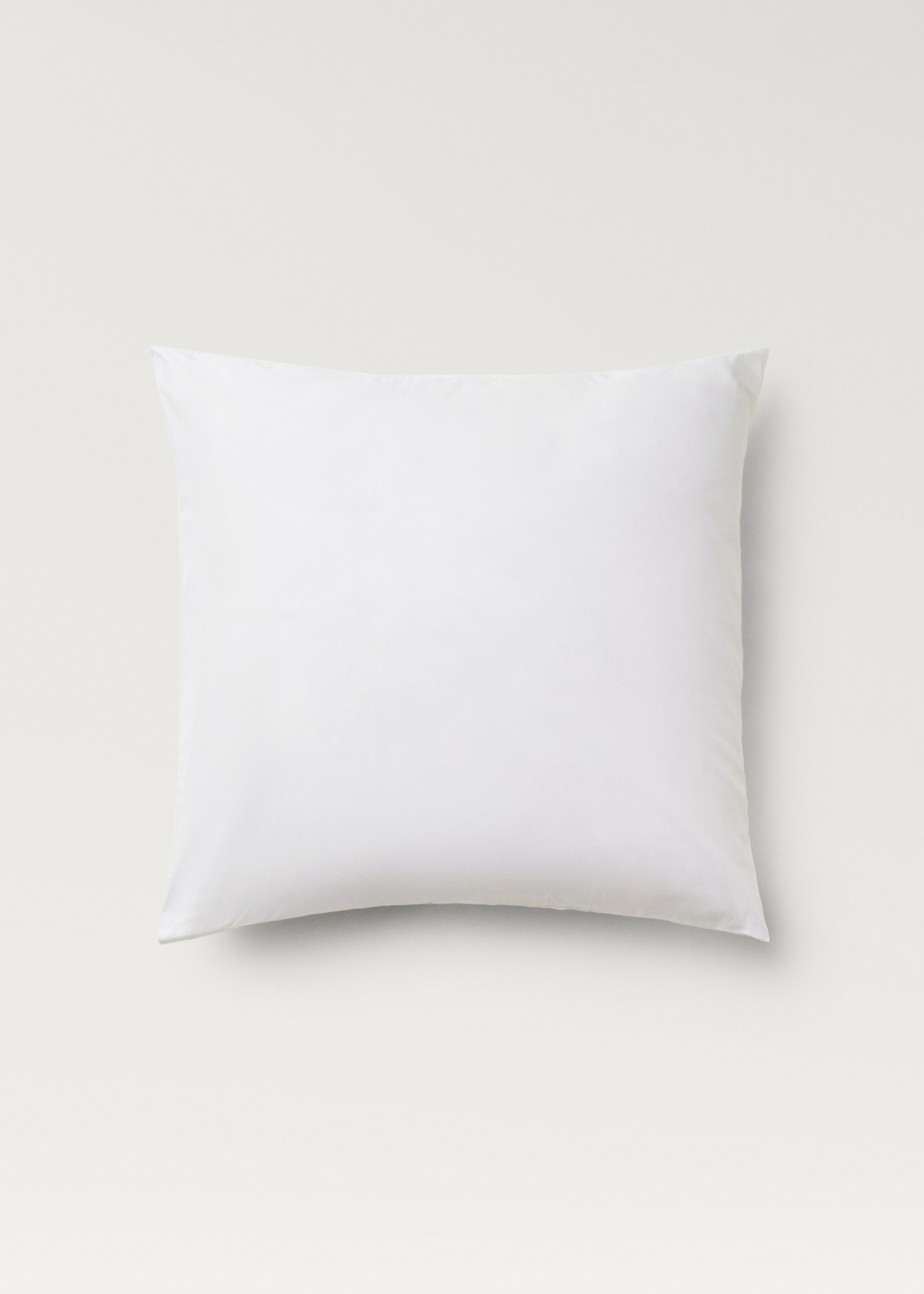 Two cotton percale pillowcases 60x60cm - Article without model, White. Ref: 27032911-00.