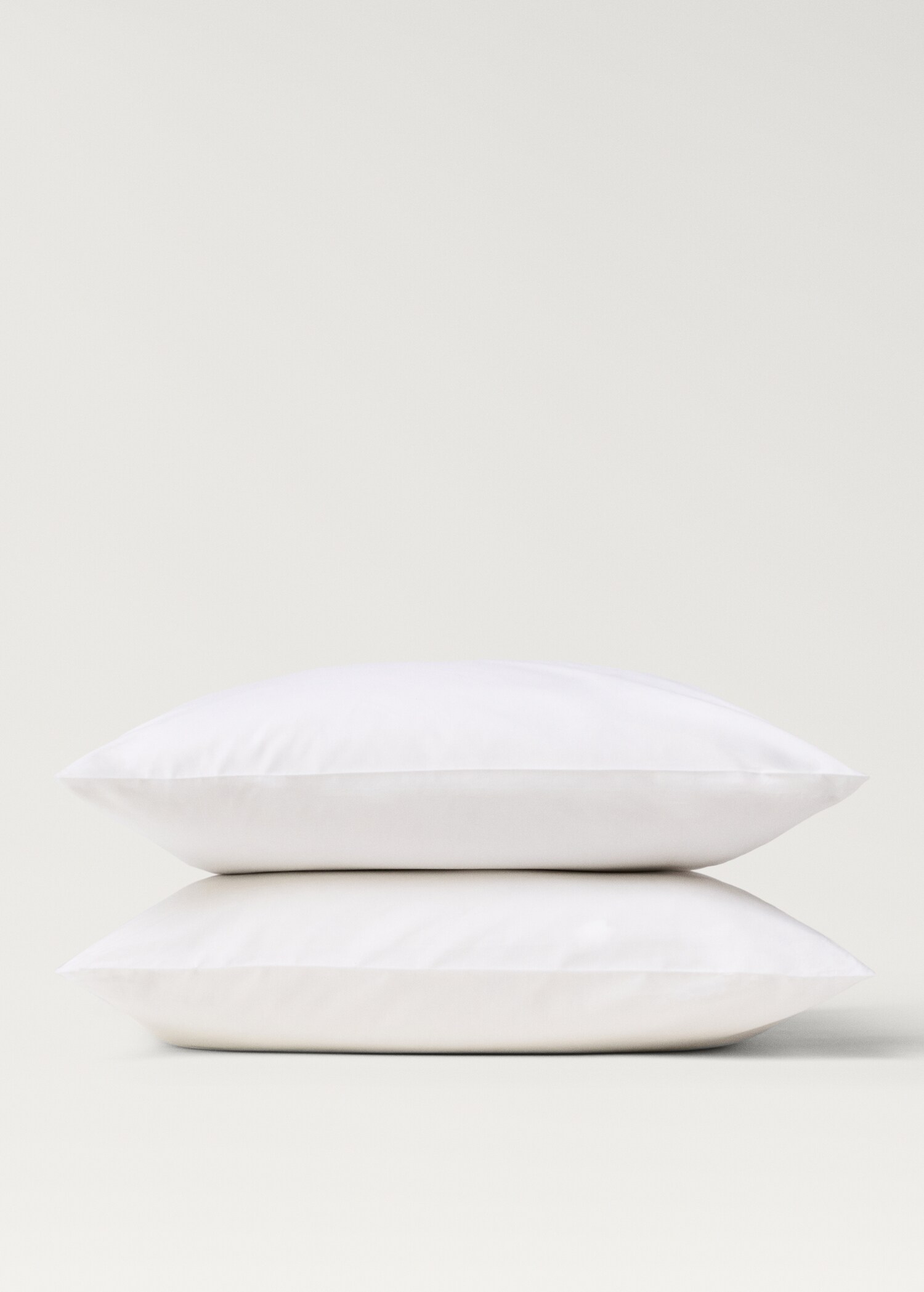 Two cotton percale pillowcases 60x60cm - Details of the article 1