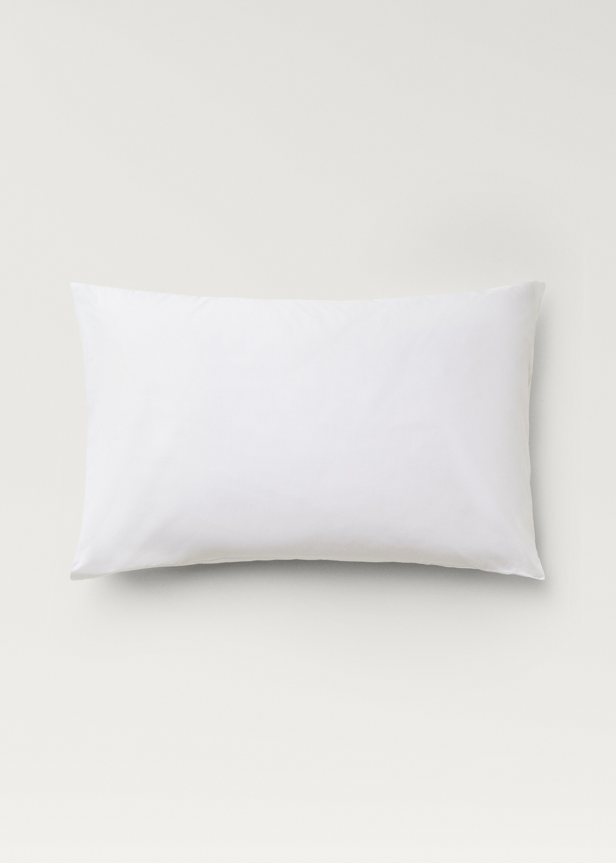 Two cotton percale pillowcases 50x75cm - Article without model, White. Ref: 27032912-00.