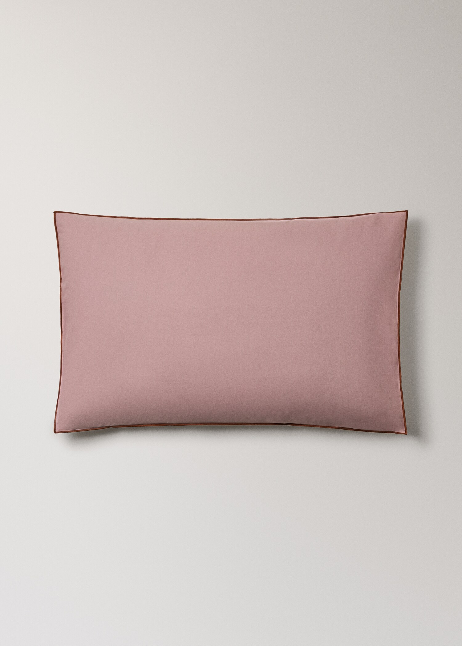 Two reversible colour percale cotton pillowcases 50x75 cm - Article without model