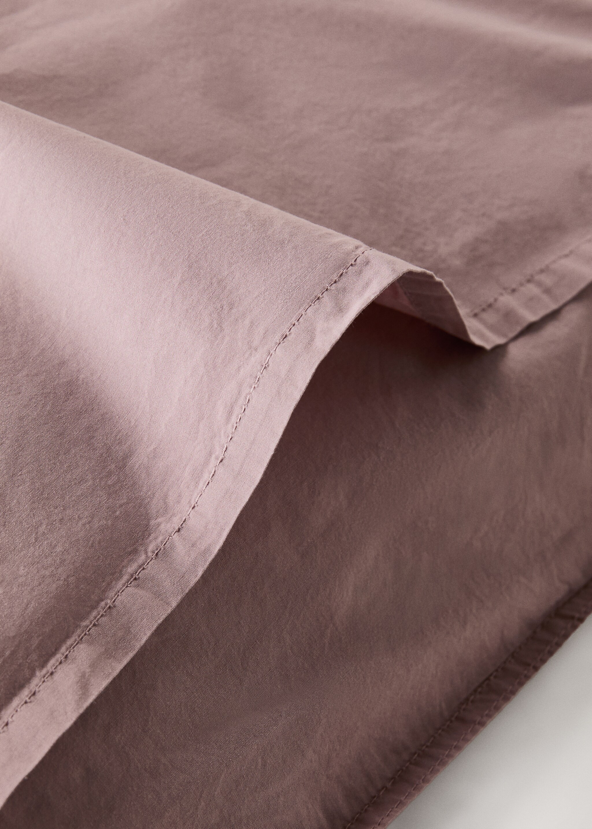Twee kussenslopen met dubbele stiknaad, van 300-draads katoen, 50x75 cm - Detail van het artikel 2, Bleekroze. Ref: 27032923-00.