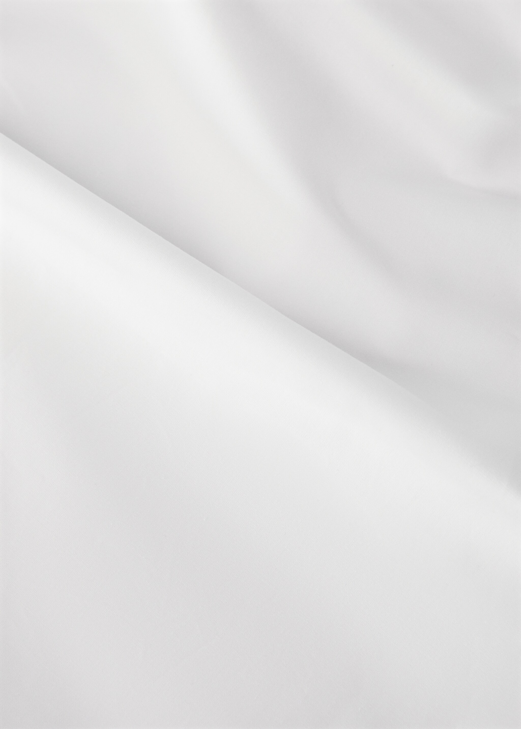 500 thread cotton percale fitted sheet King bed - Details of the article 3, White. Ref: 27032939-00.