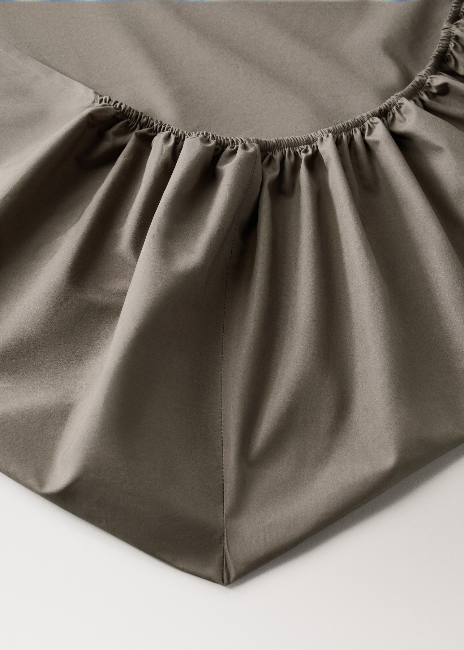 300-thread count percale cotton fitted sheet for 135/140 cm bed - Details of the article 2