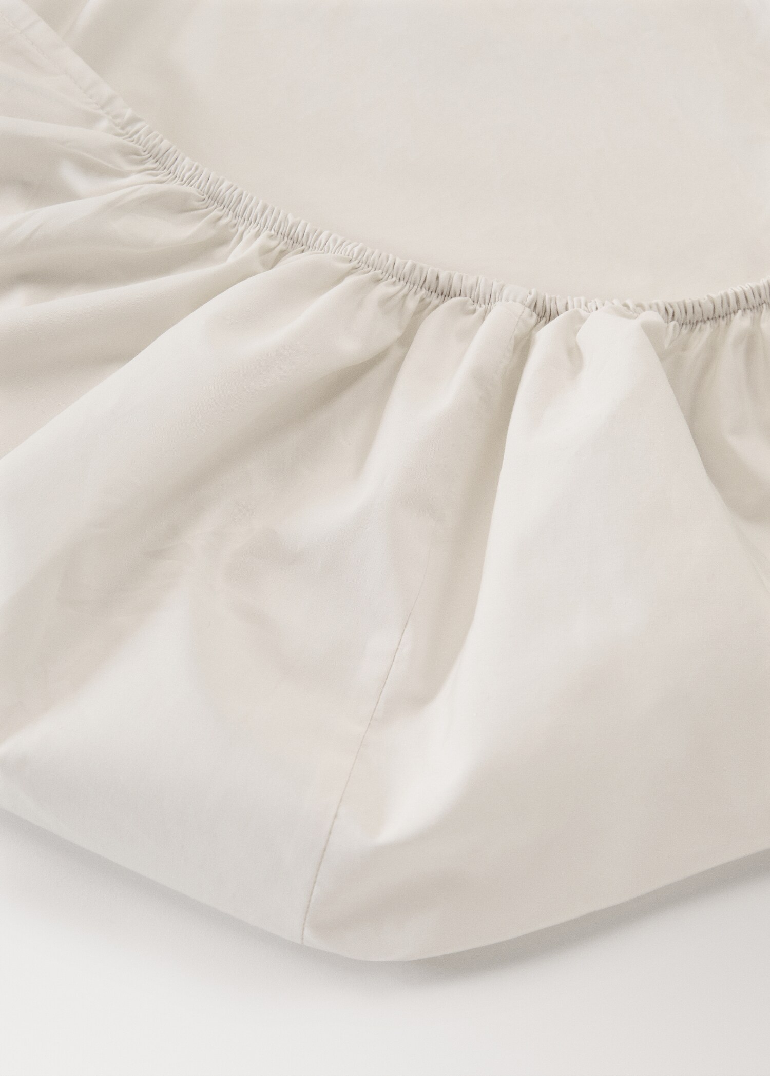300 thread count percale cotton fitted sheet for a 160 cm bed - Details of the article 1