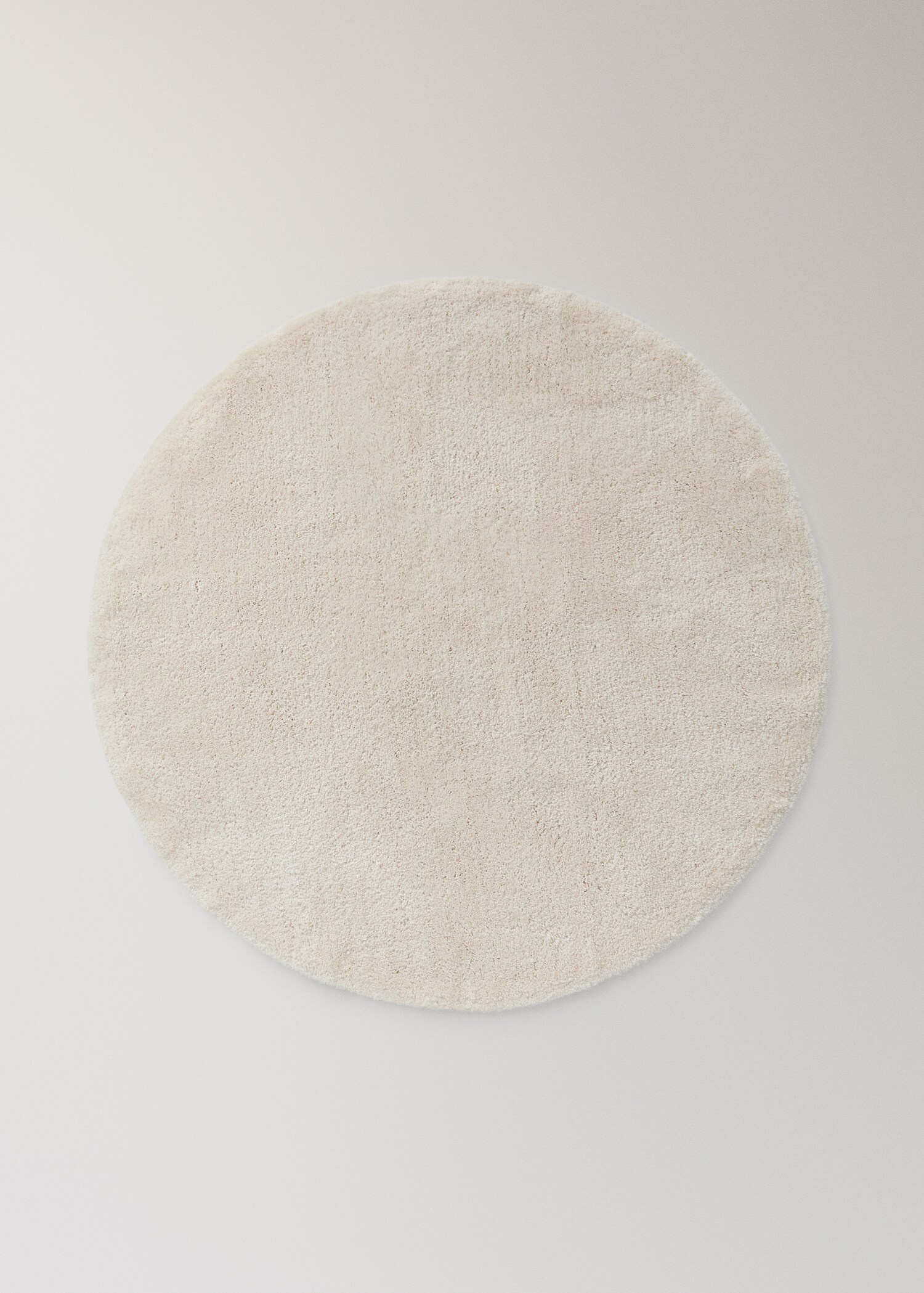 Round cotton rug with soft feel - Article without model