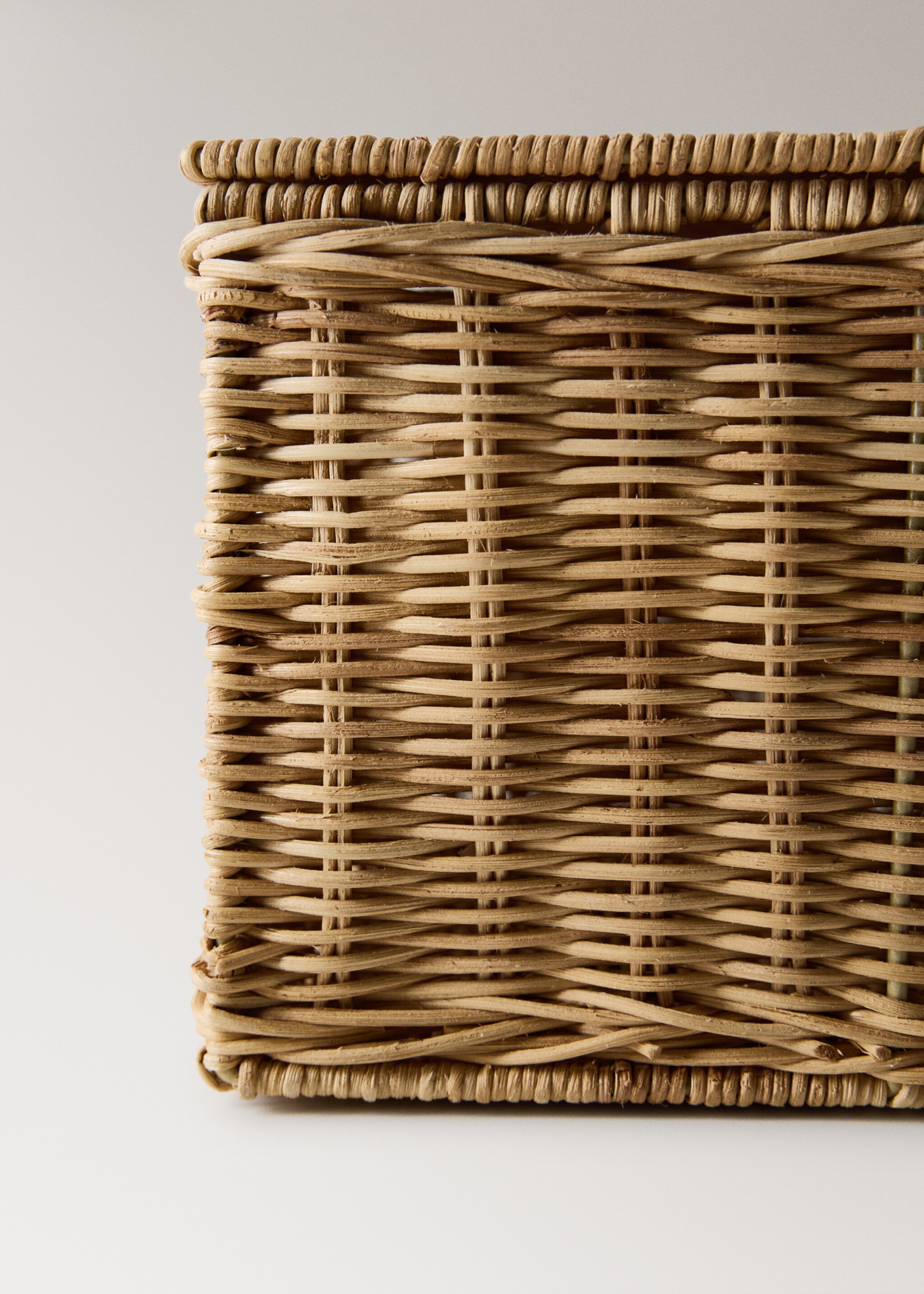 Medium wicker basket - Details of the article 2, Brown. Ref: 27033276-00.