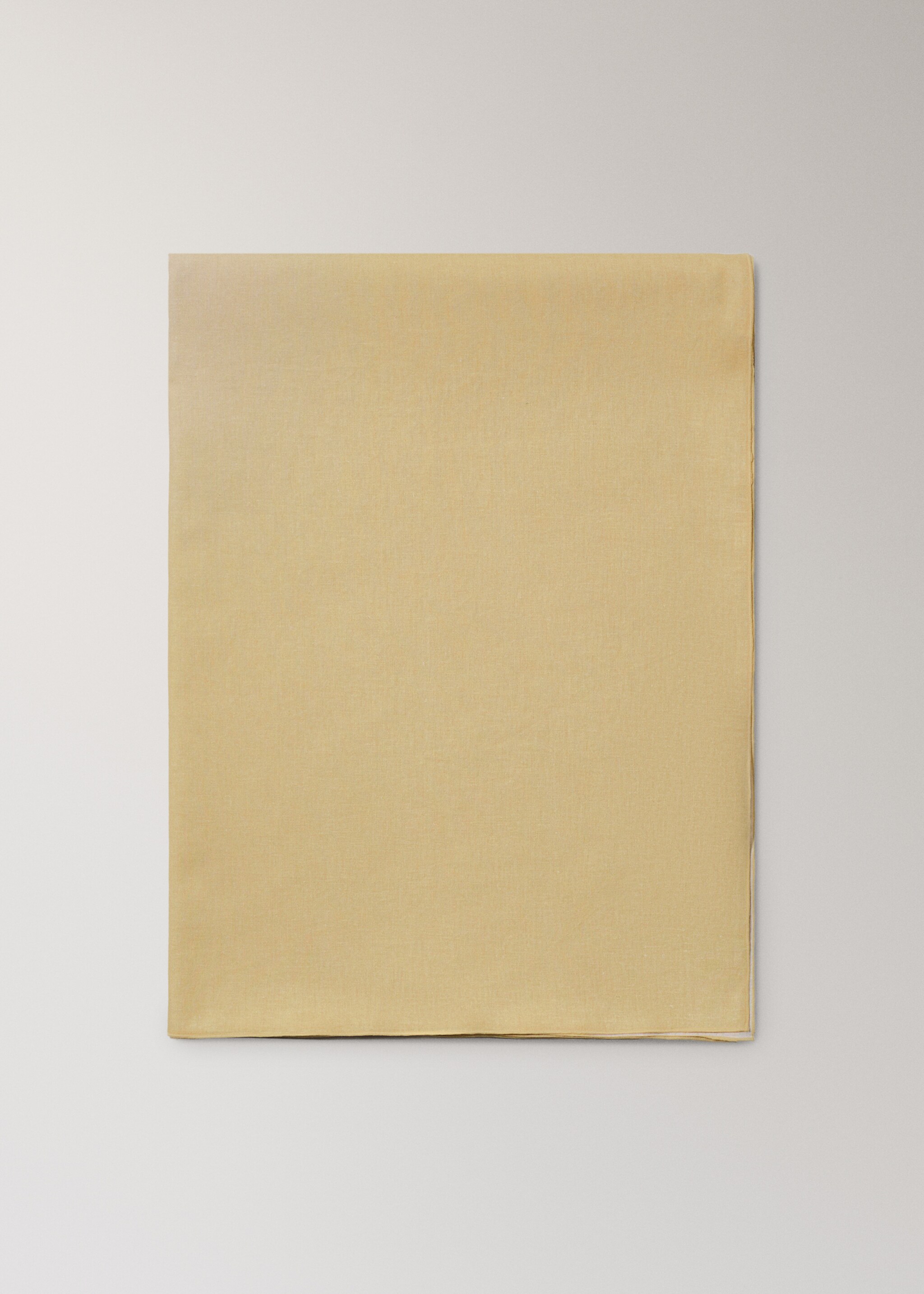 Mantel degradado algodón lino diseño 8 a 10 comensales - Artículo sin modelo, Amarillo. Ref: 27033278-00.