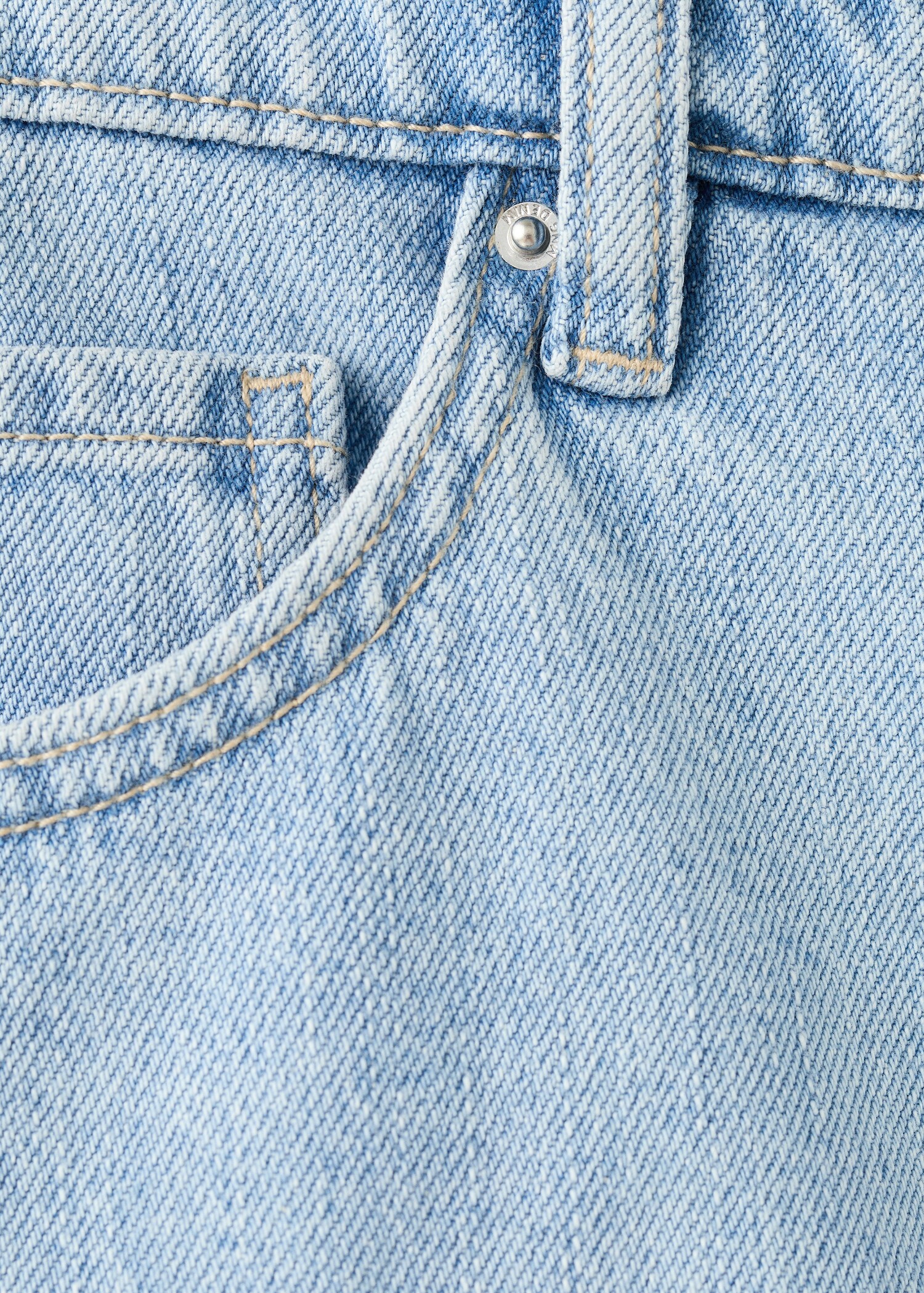 Short en jean droit taille haute - Détail de l'article 0