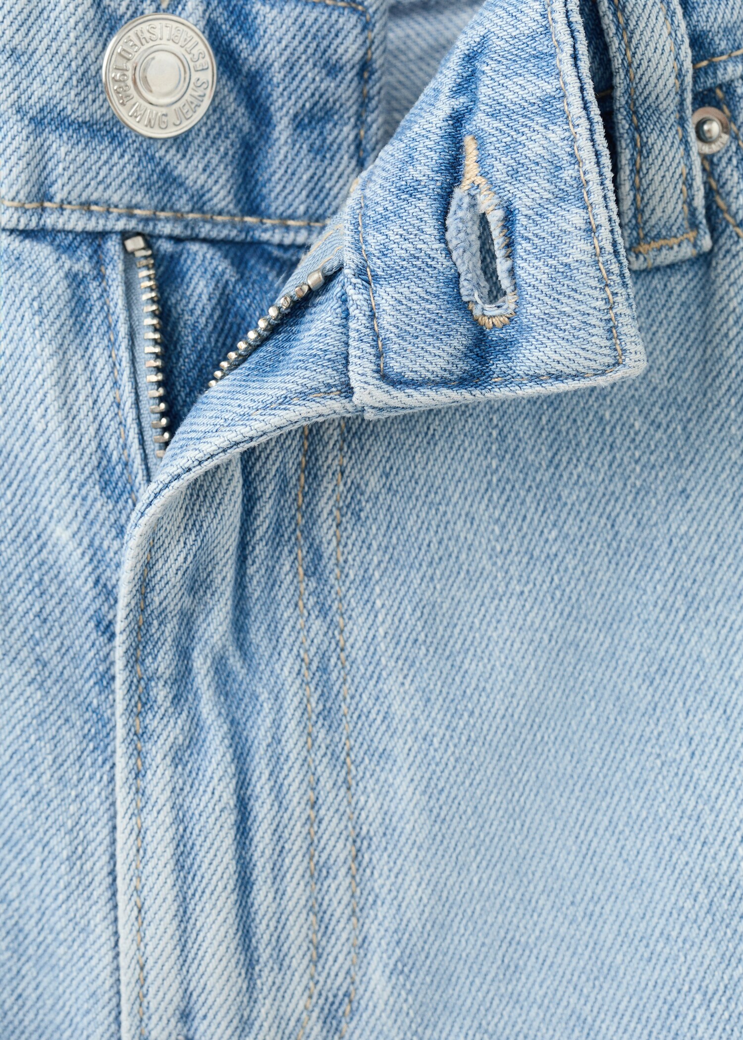 Short en jean droit taille haute - Détail de l'article 8
