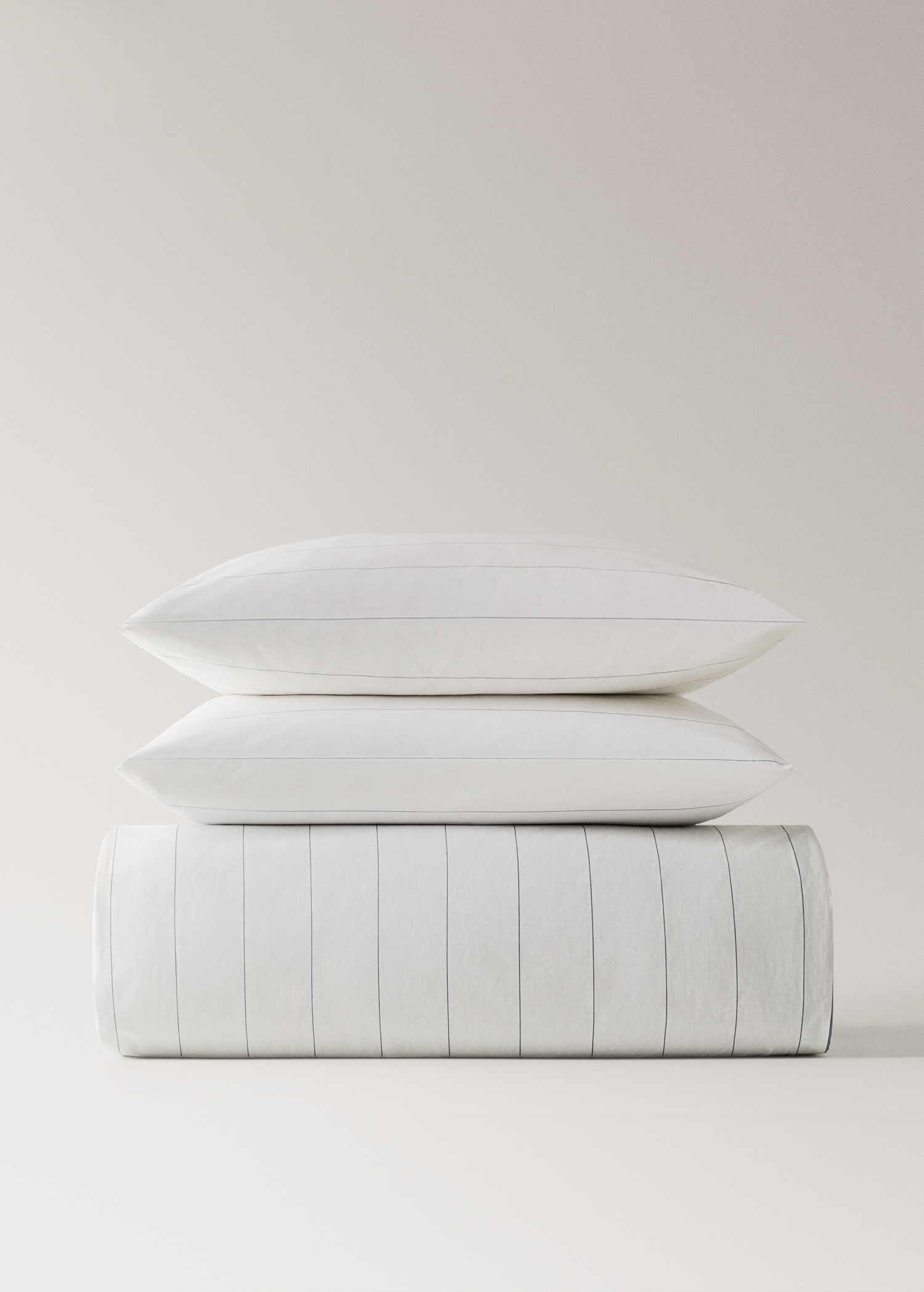 100% cotton reversible striped duvet cover for 135/140 cm bed - Details of the article 4