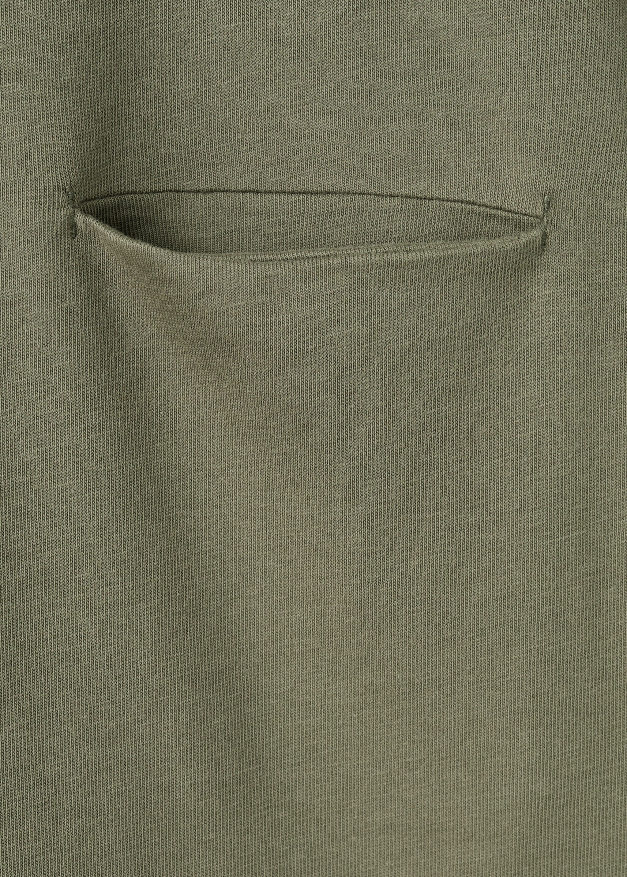 Cotton T-shirt with pocket detail - Details of the article 8, Khaki. Ref: 27033292-00.