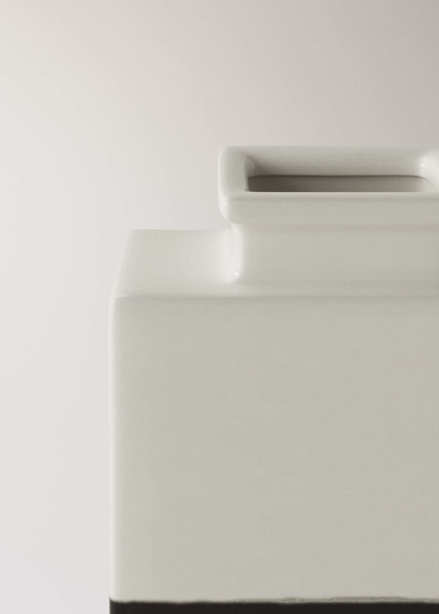 Large two-tone stoneware vase - Details of the article 1